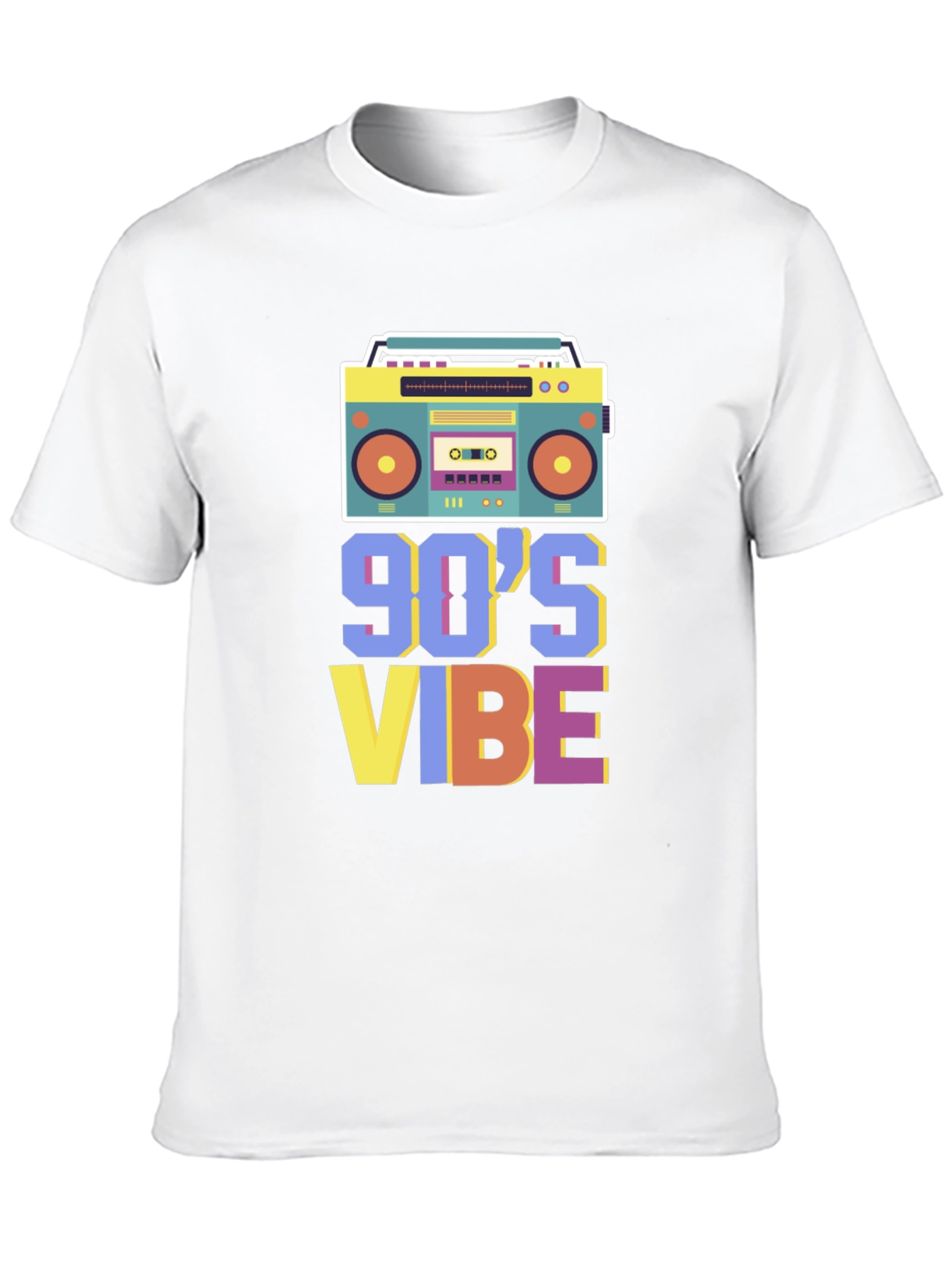 Black Retro 90's Vibe Graphic Tee view 10