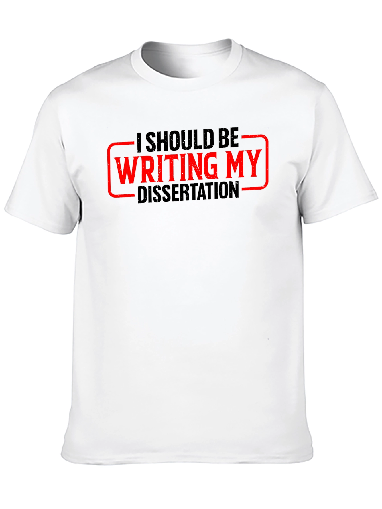 Black Dissertation T-Shirt - Funny Academic Humor Tee view 10