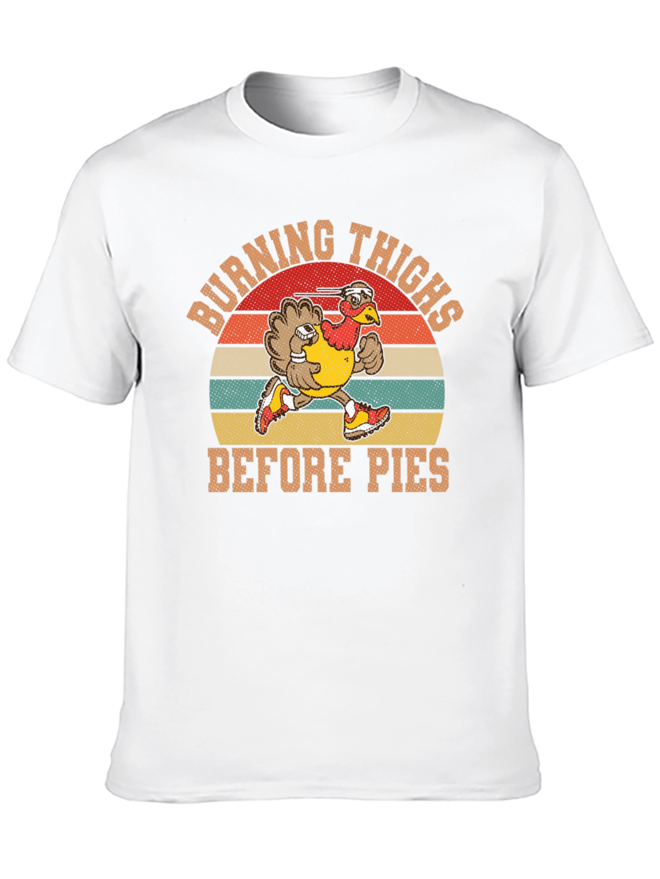 Black Burning Thighs Before Pies Turkey Thanksgiving T-Shirt view 10