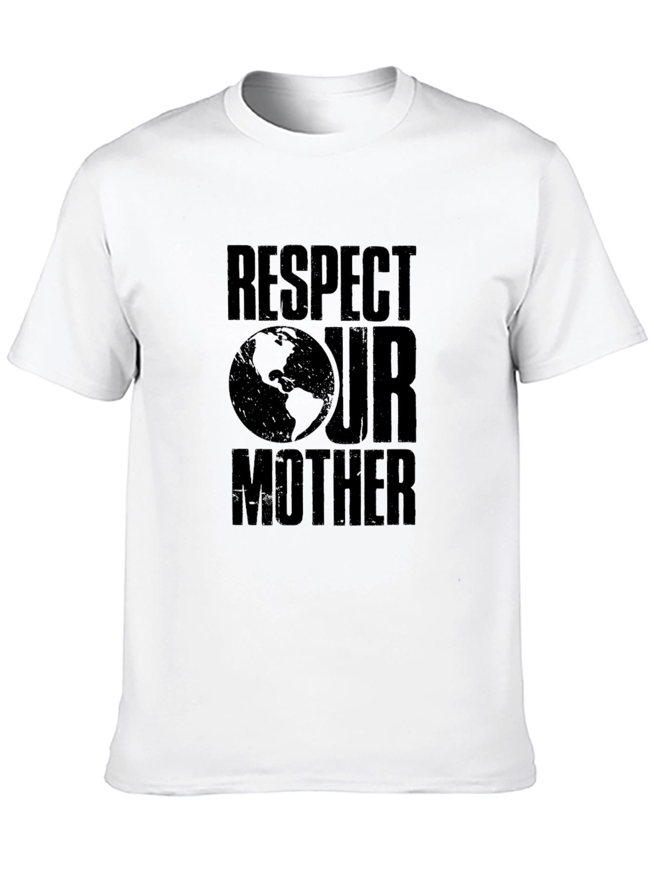 Black Respect Our Mother Earth Graphic Tee - Black view 10