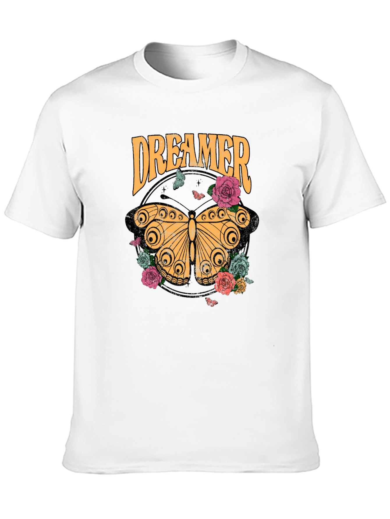 Black Dreamer Butterfly Graphic T-Shirt view 10