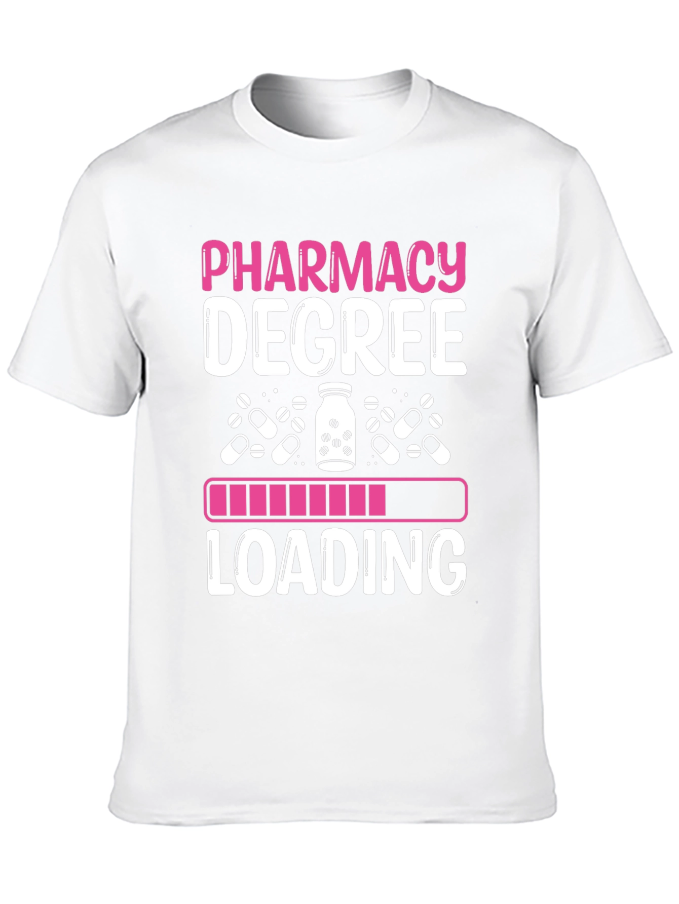 Black Pharmacy Degree Loading T-Shirt view 10