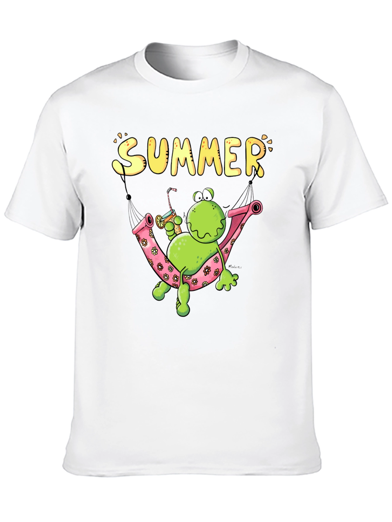 Black Summer Frog Hammock Graphic Tee view 10