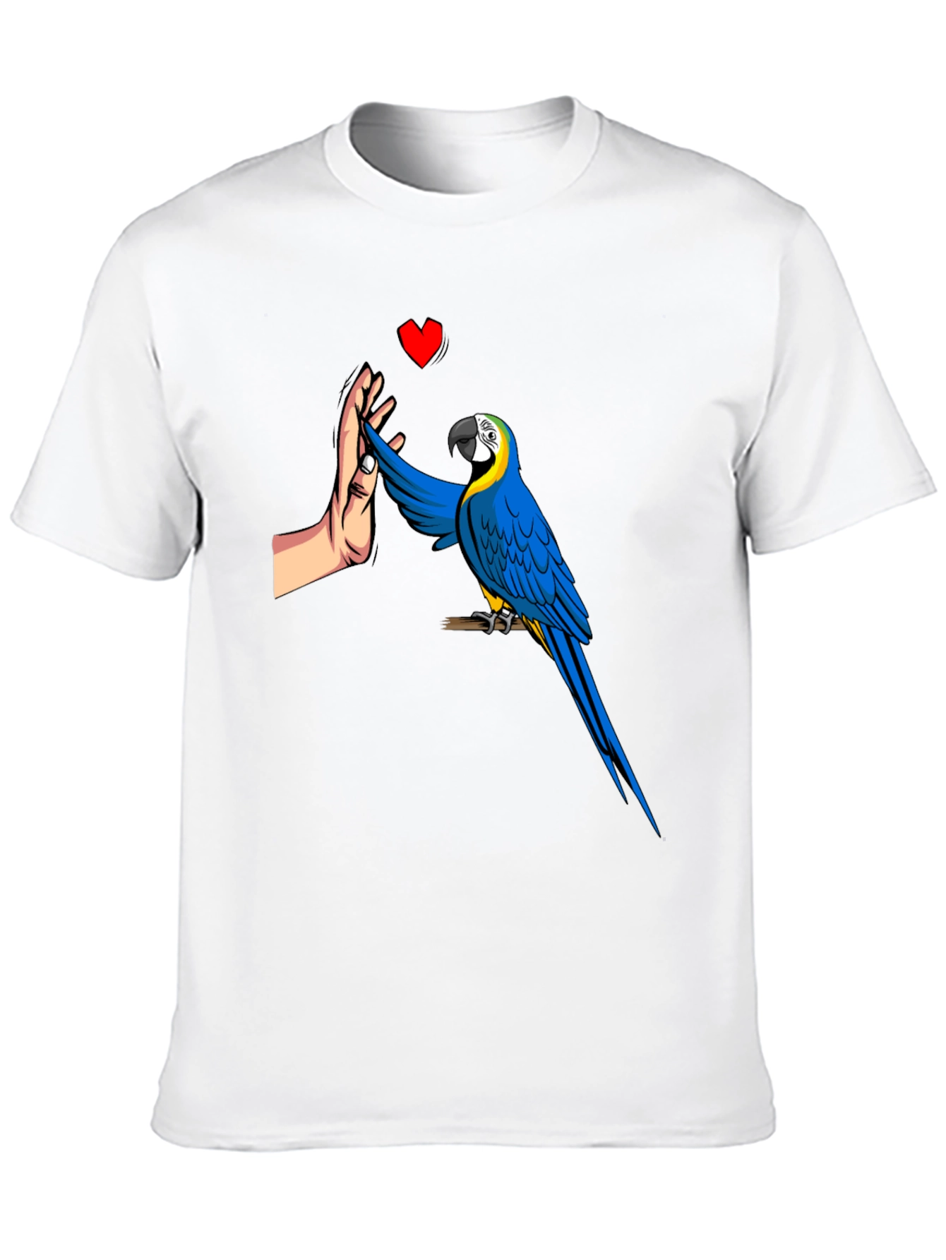 Black Parrot High Five Graphic Tee - Men's Black T-Shirt view 10