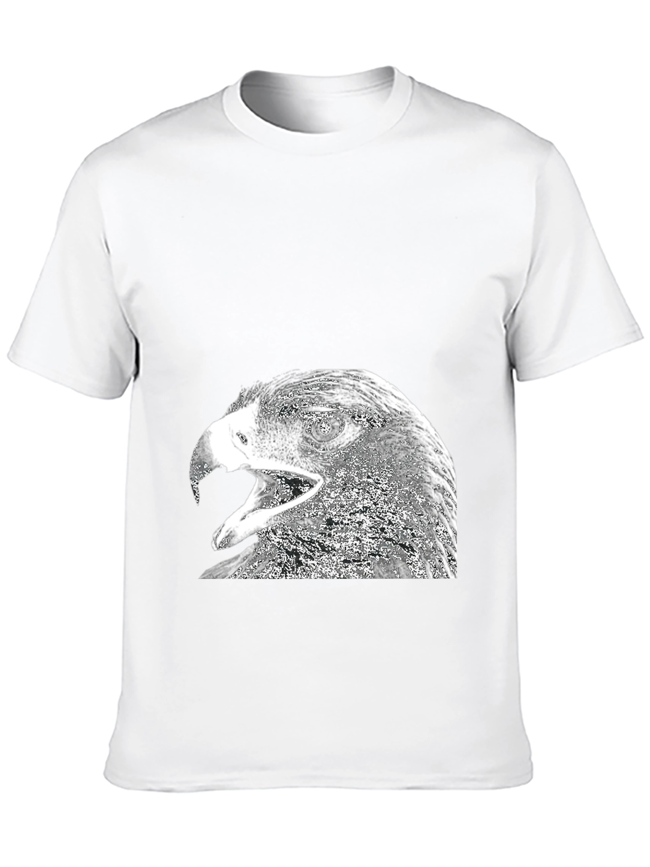 Black Eagle Graphic Print Black T-Shirt for Men view 10
