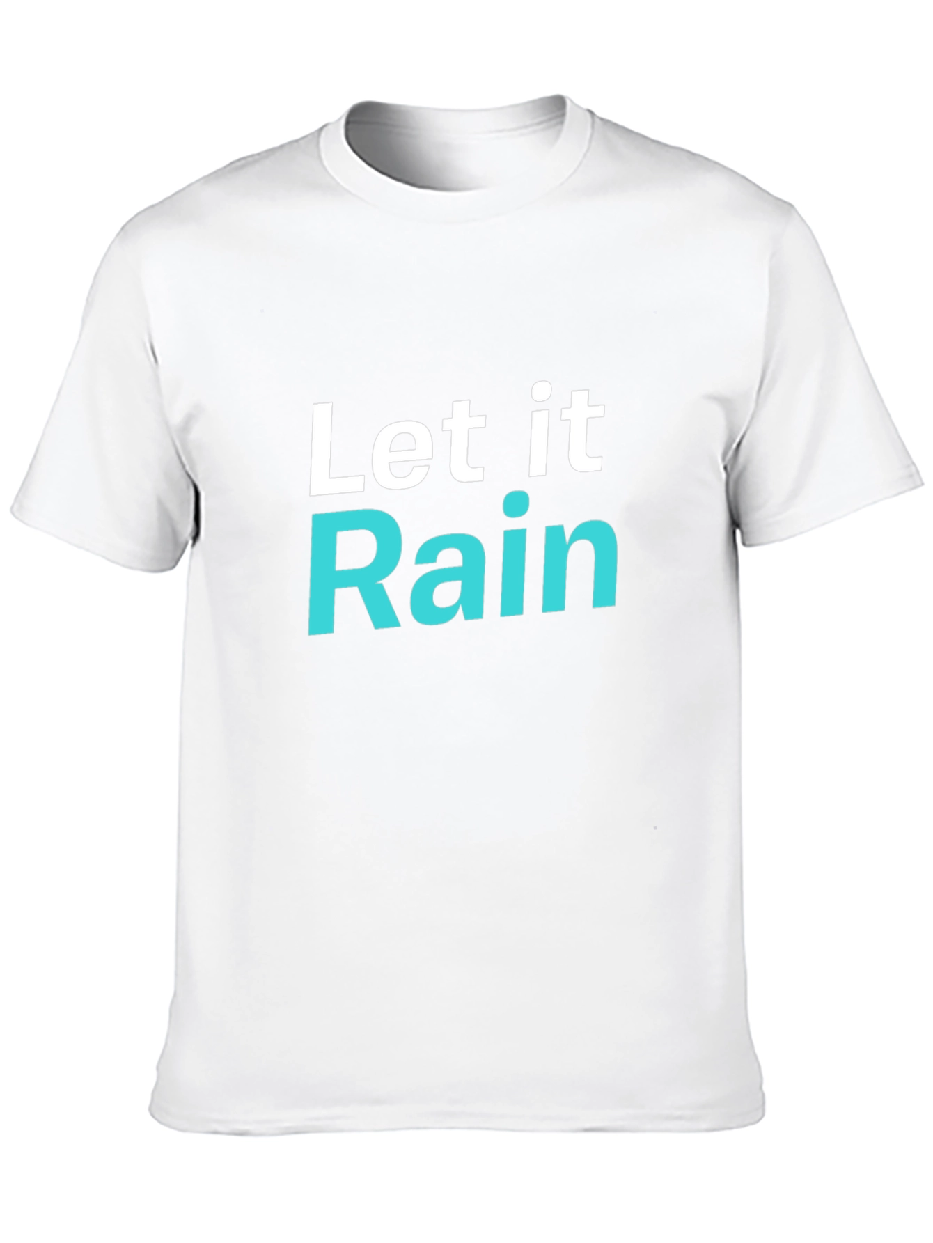 Black Let it Rain Graphic T-Shirt - Trendy Tee view 10