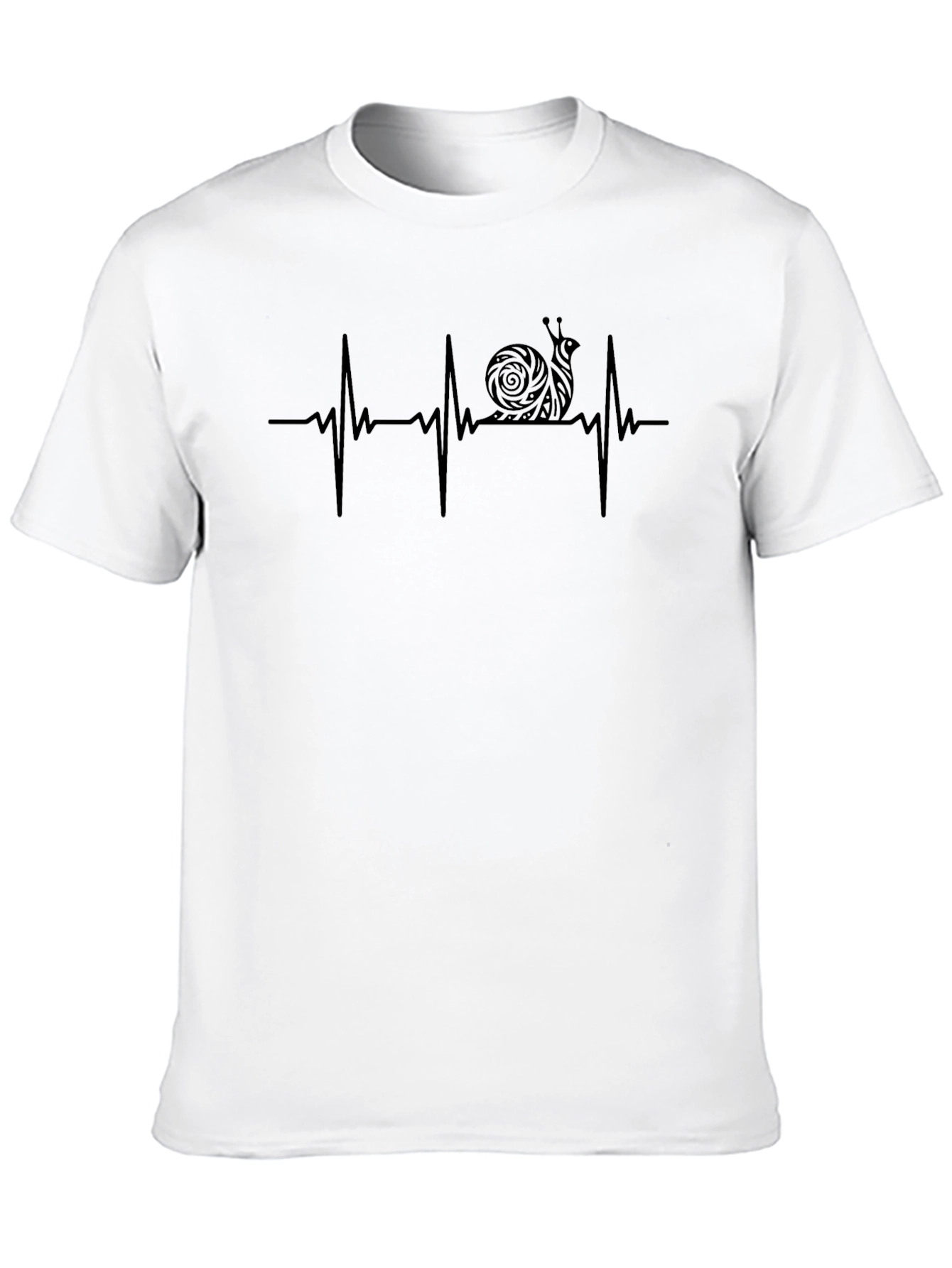 Black Snail Heartbeat T-Shirt - Men's Black Tee view 10