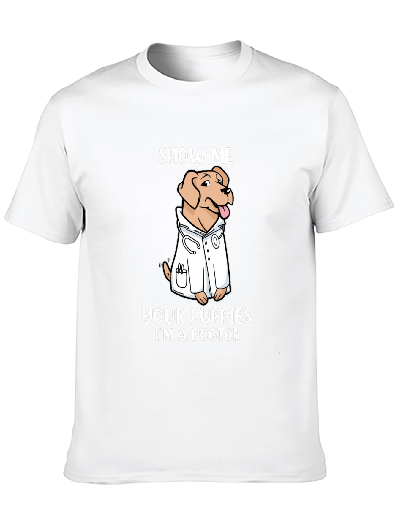 Black Show Me Your Puppies I'm A Doctor T-Shirt view 10