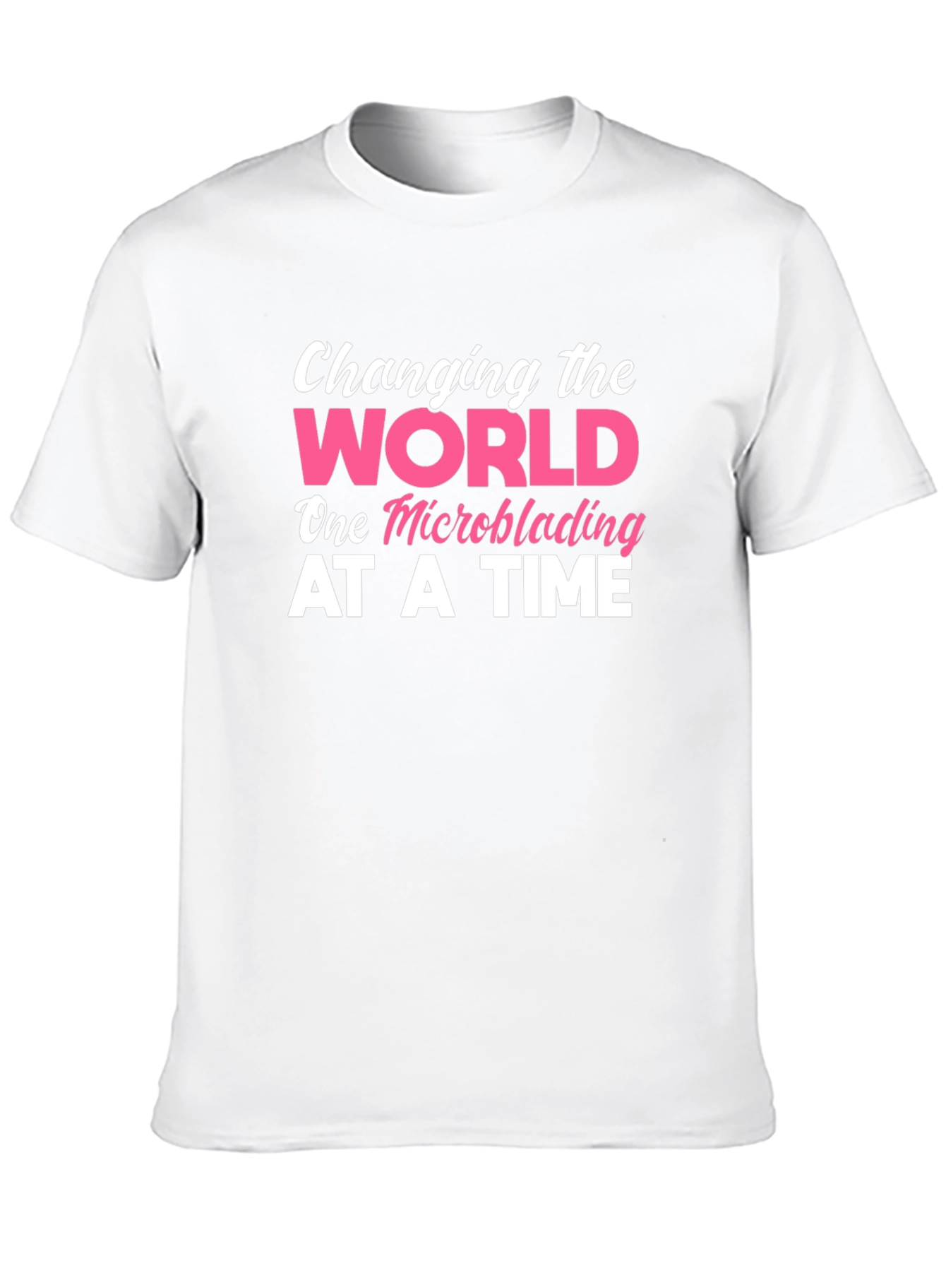 Black Changing The World Microblading T-Shirt view 10