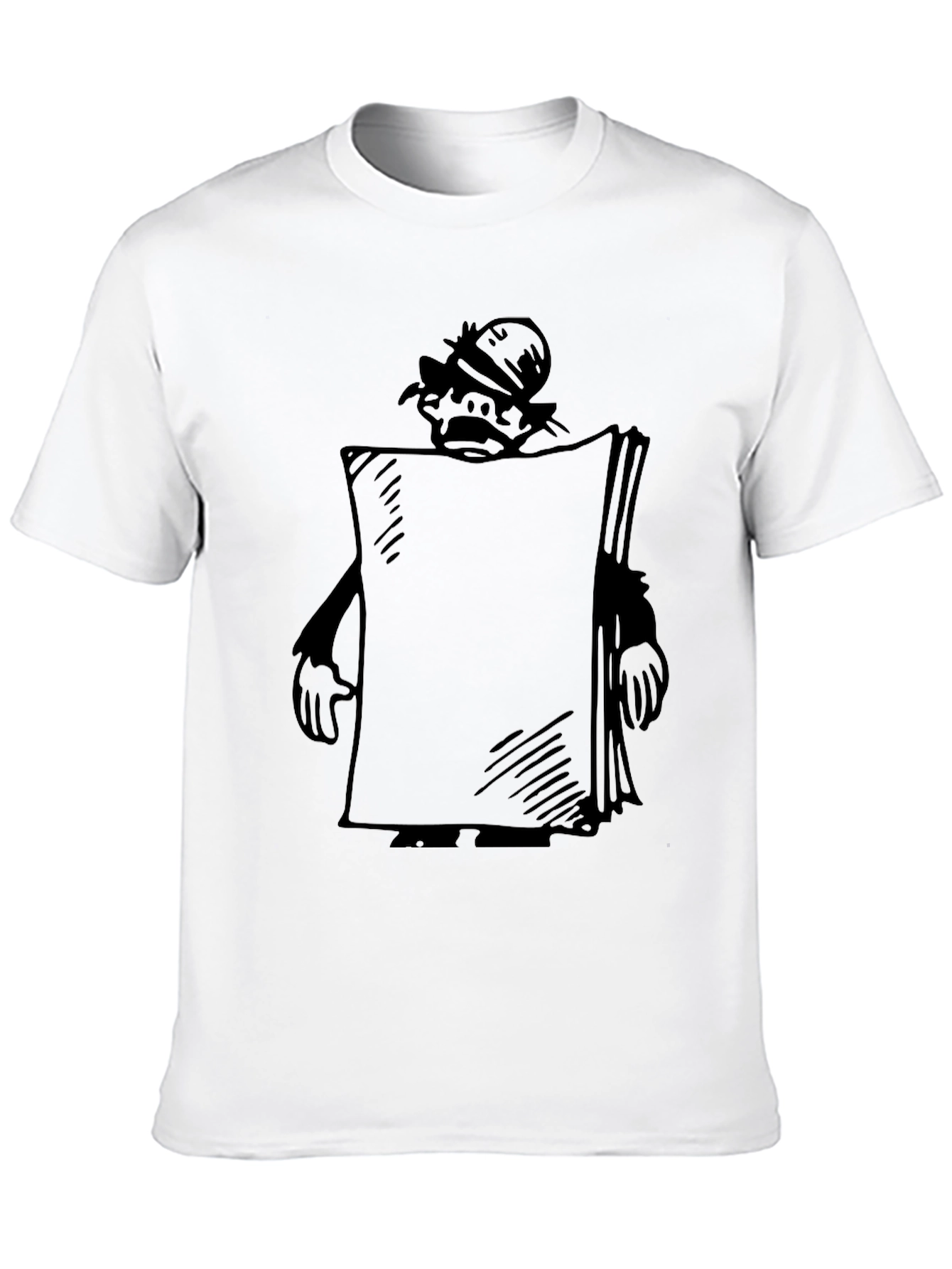 Black Cartoon Character Black T-Shirt view 10