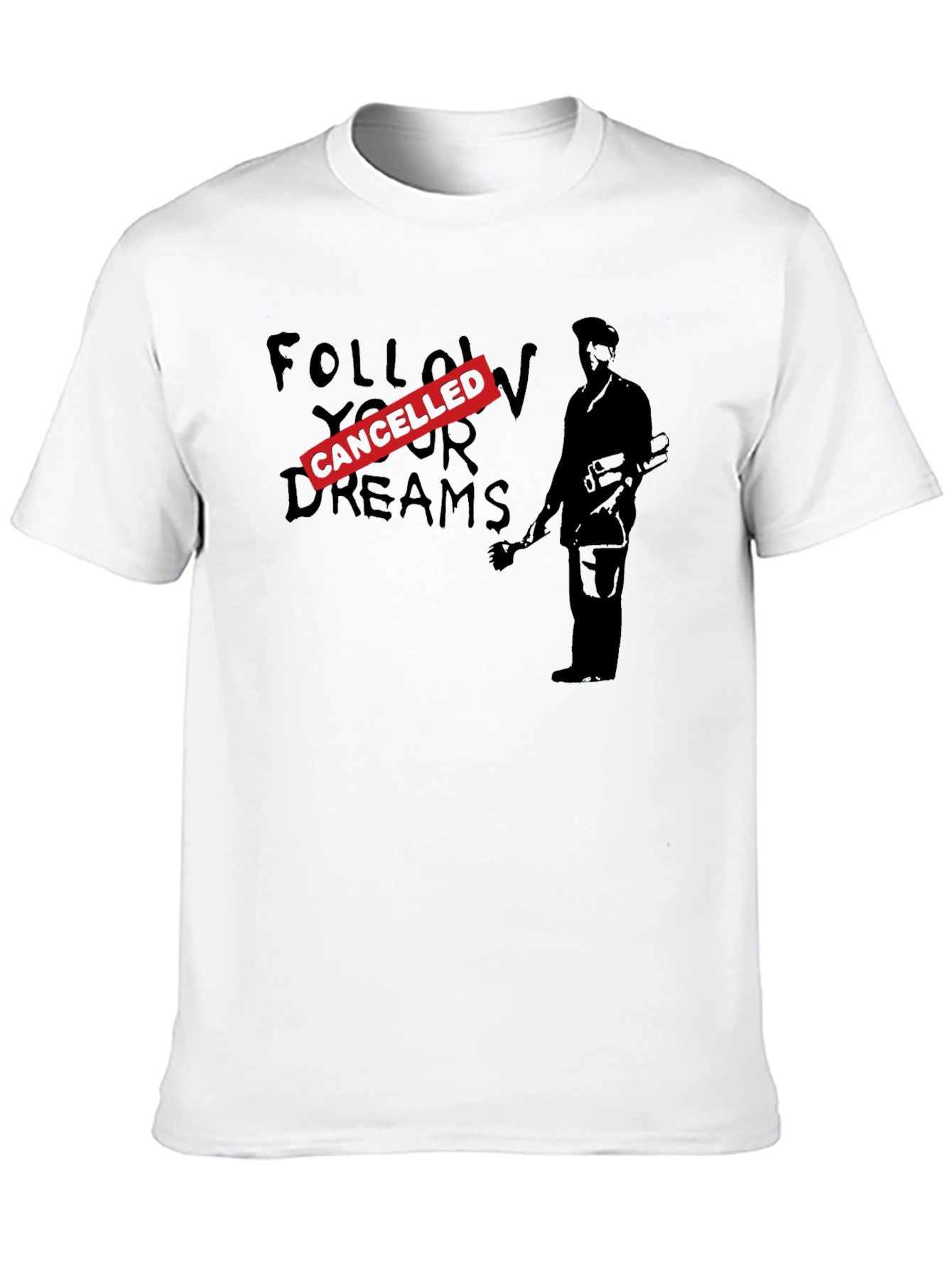 Black Cancelled Dreams Graphic T-Shirt - Black view 10