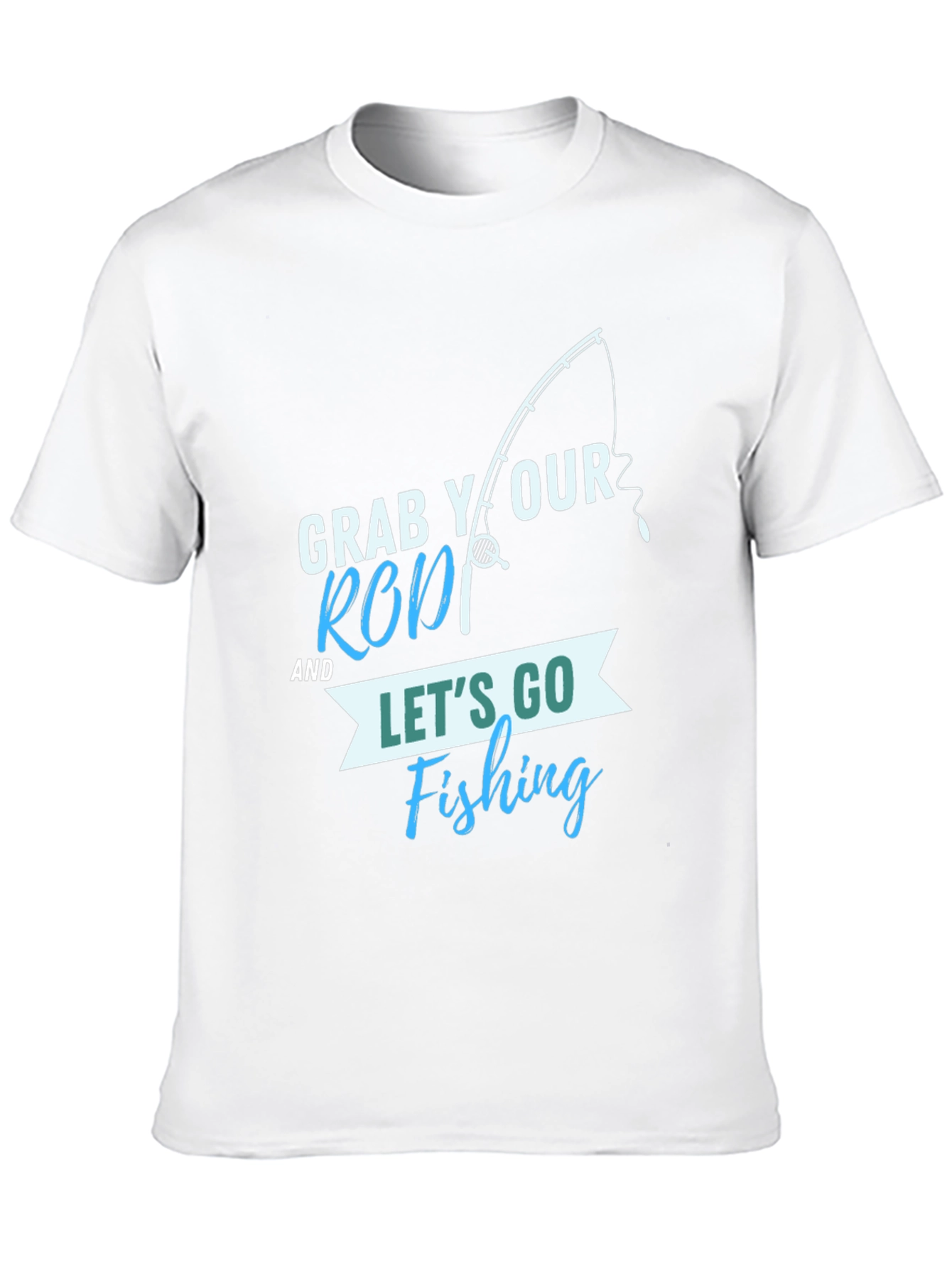 Black Fishing T-Shirt: Grab Your Rod & Let's Go! view 10