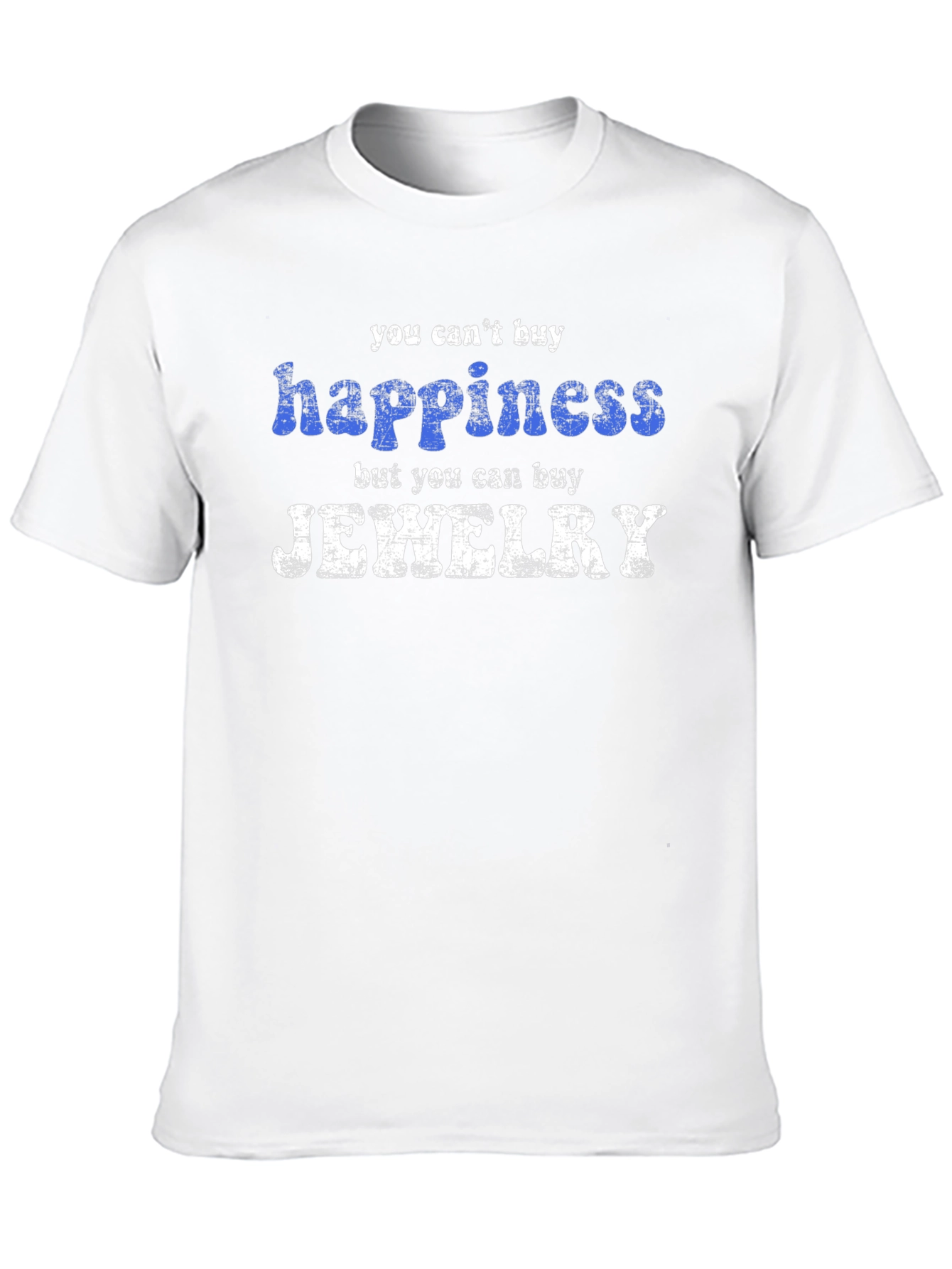 Black Funny Jewelry Lover T-Shirt - Happiness view 10