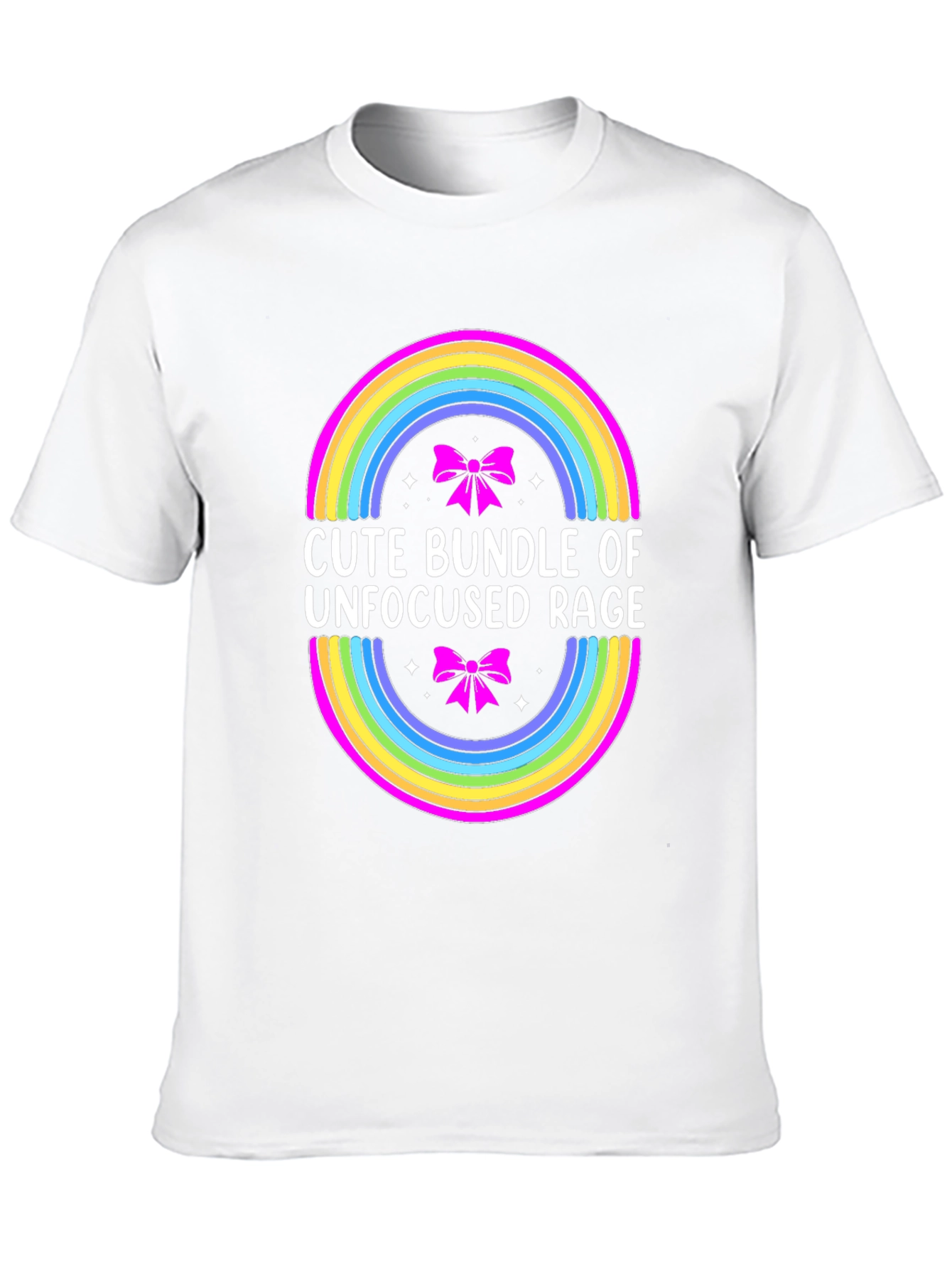 Black Cute Bundle of Unfocused Rage T-Shirt view 10