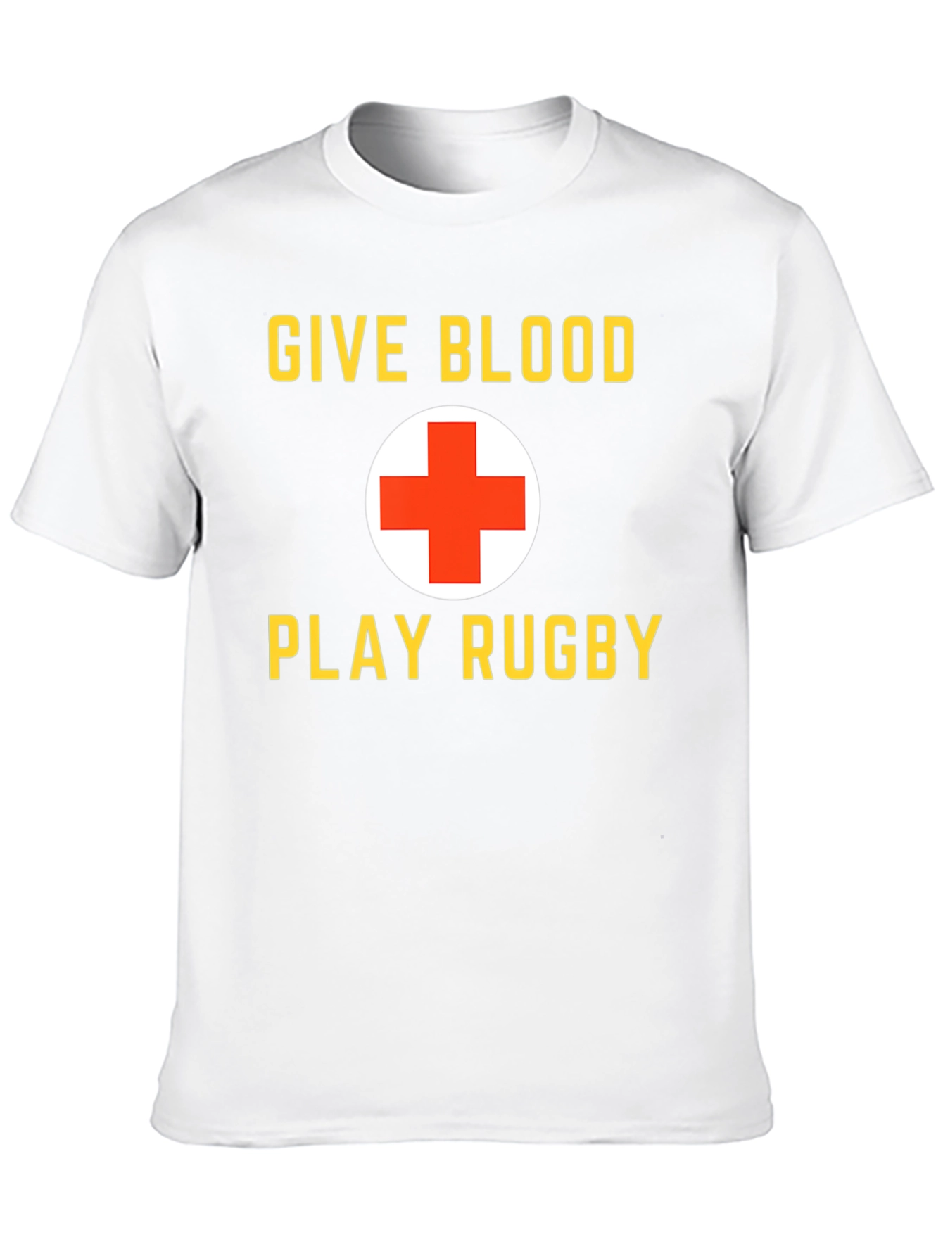 Black Give Blood Play Rugby Black Graphic T-Shirt view 10