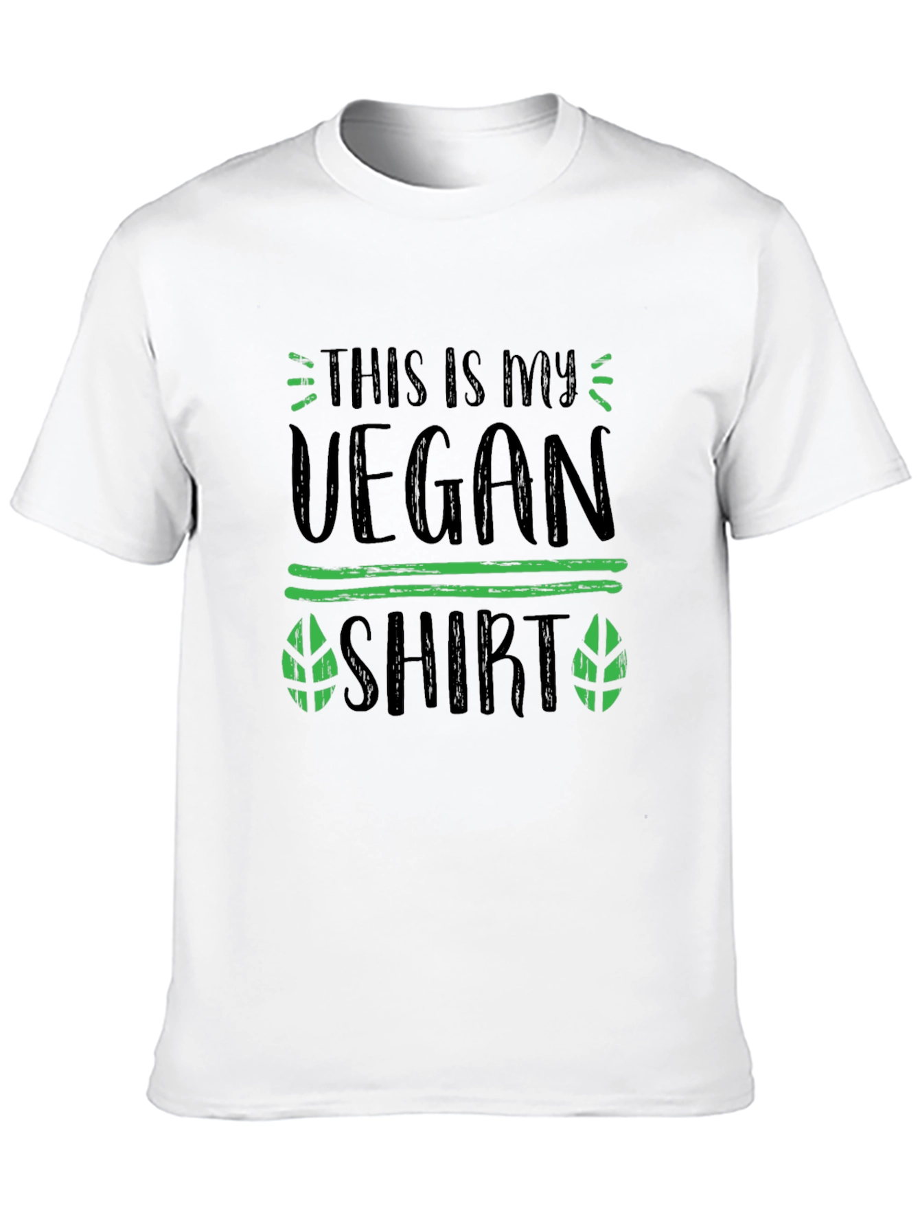 Black Vegan Shirt: "This Is My Vegan Shirt" - Black Tee view 10