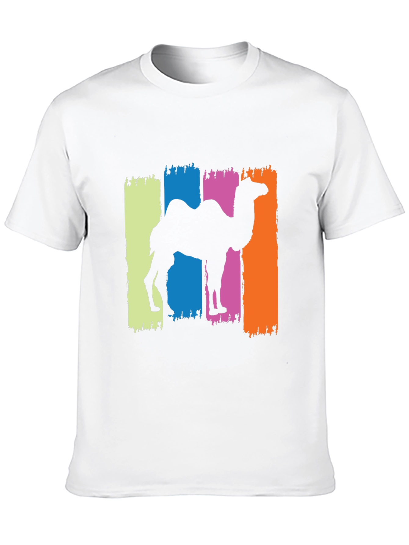 Black Camel Silhouette Graphic Tee - Black Cotton T-Shirt view 10