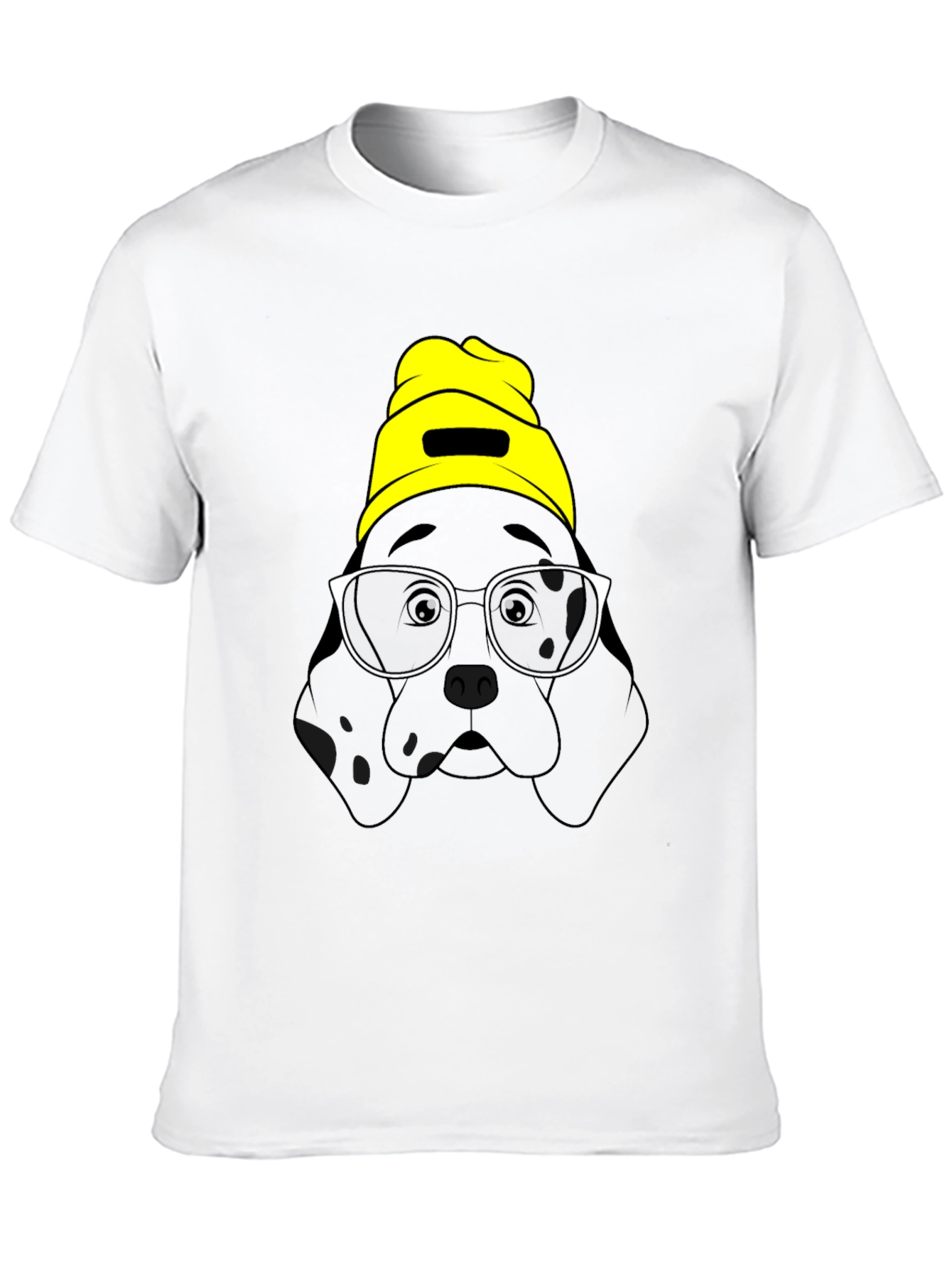 Black Dog in Beanie Graphic T-Shirt view 10