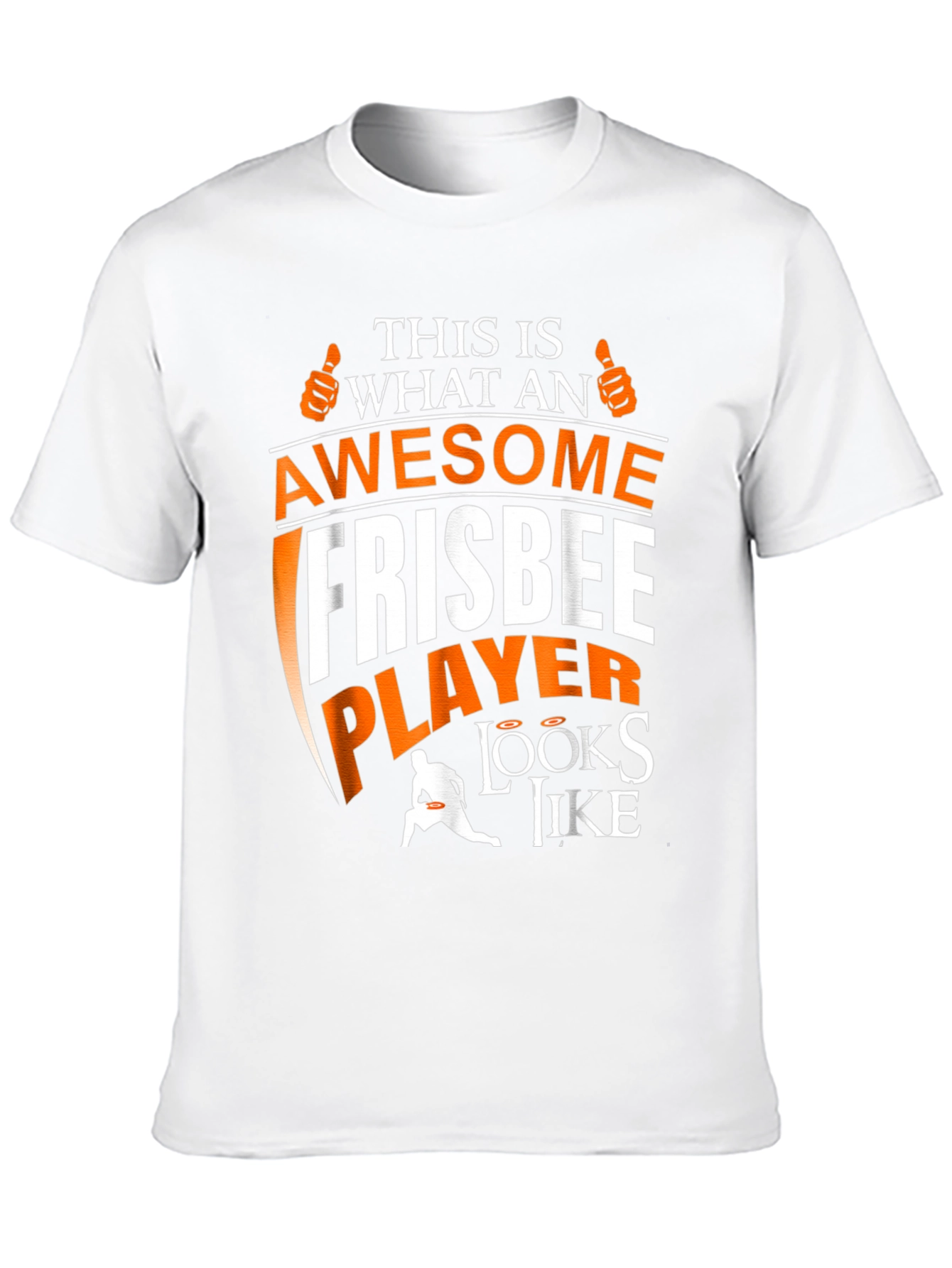 Black Awesome Frisbee Player Graphic Tee view 10