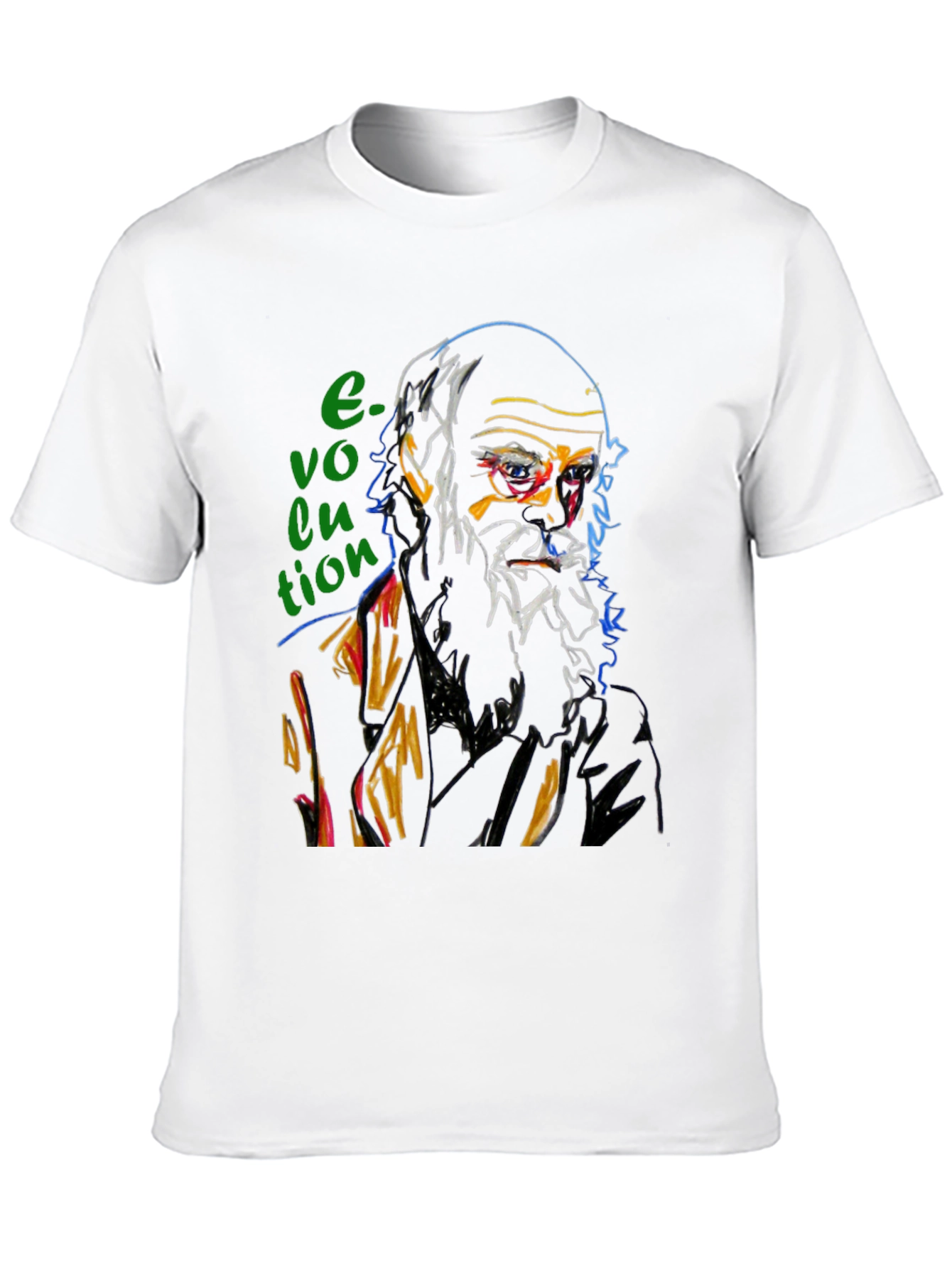 Black Evolution Graphic T-Shirt - Darwin Inspired Design view 10