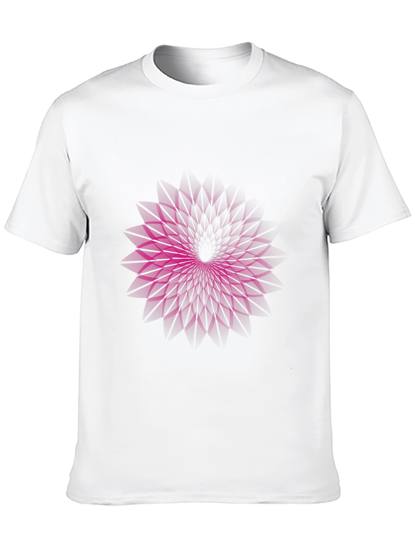 Black Geometric Purple Vortex Graphic Black T-Shirt view 10