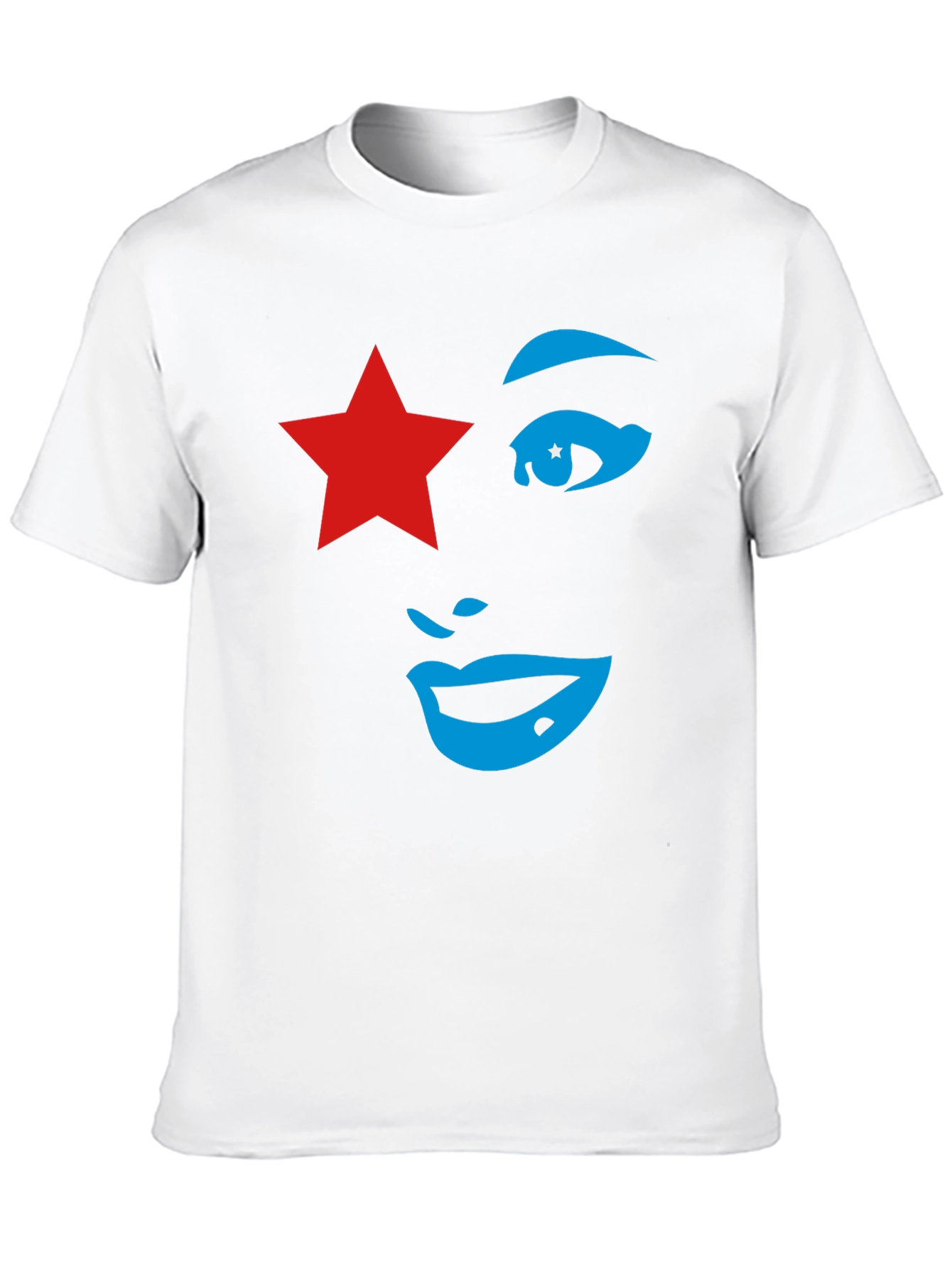 Black Star Face Graphic Tee - Unique Style view 10