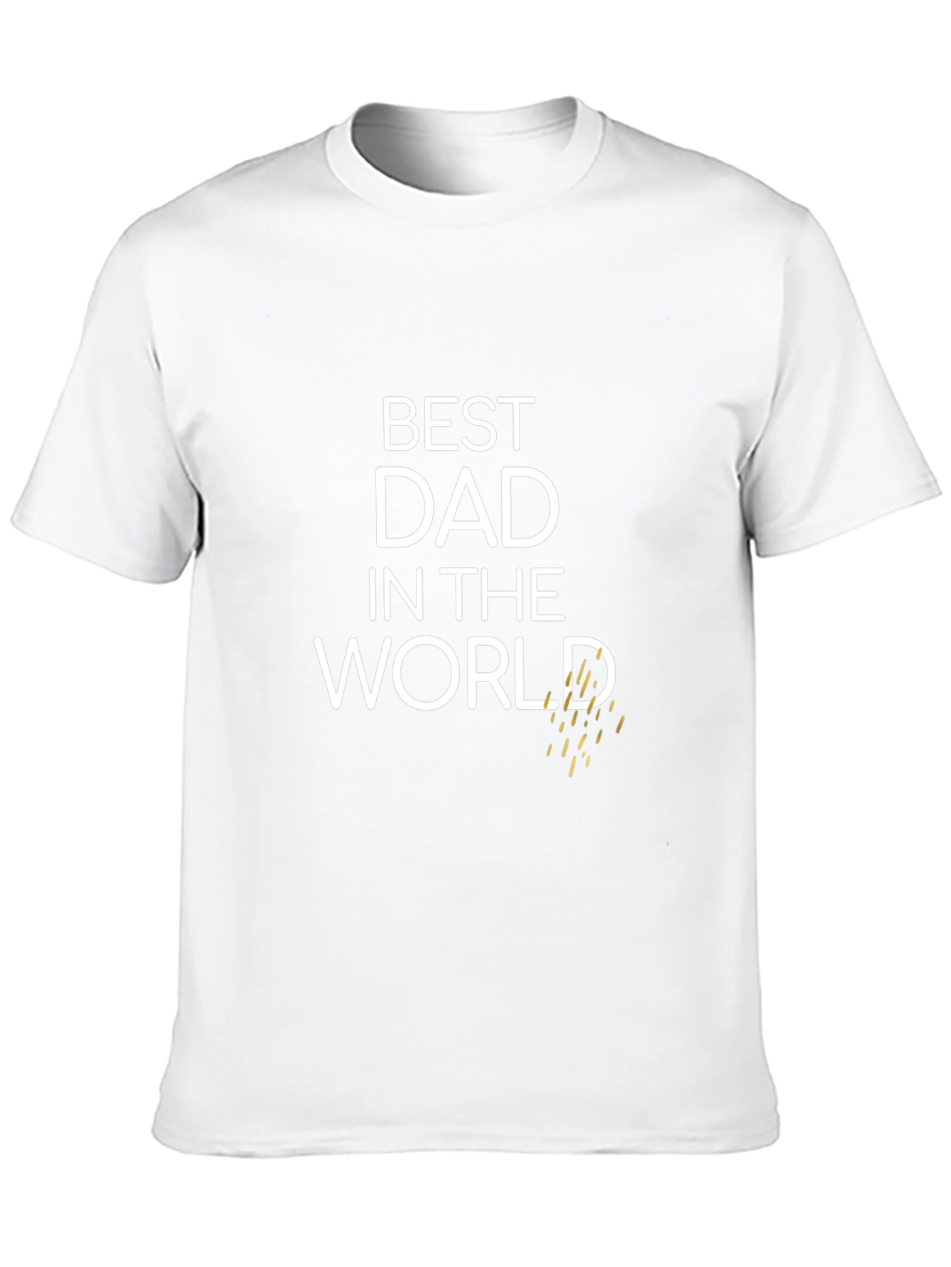 Black Best Dad in the World Graphic T-Shirt view 10