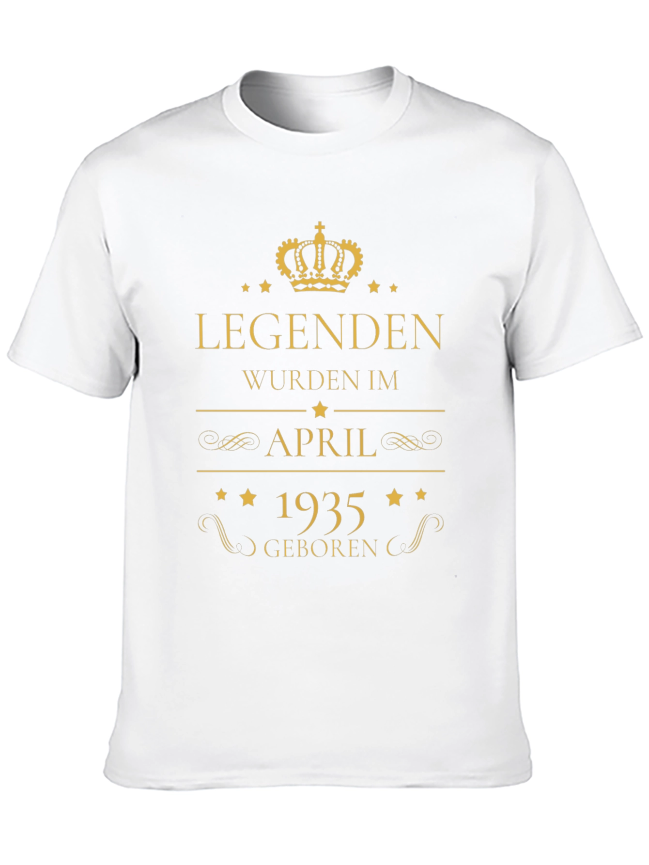 Black Legends Born in April 1935 Black T-Shirt view 10
