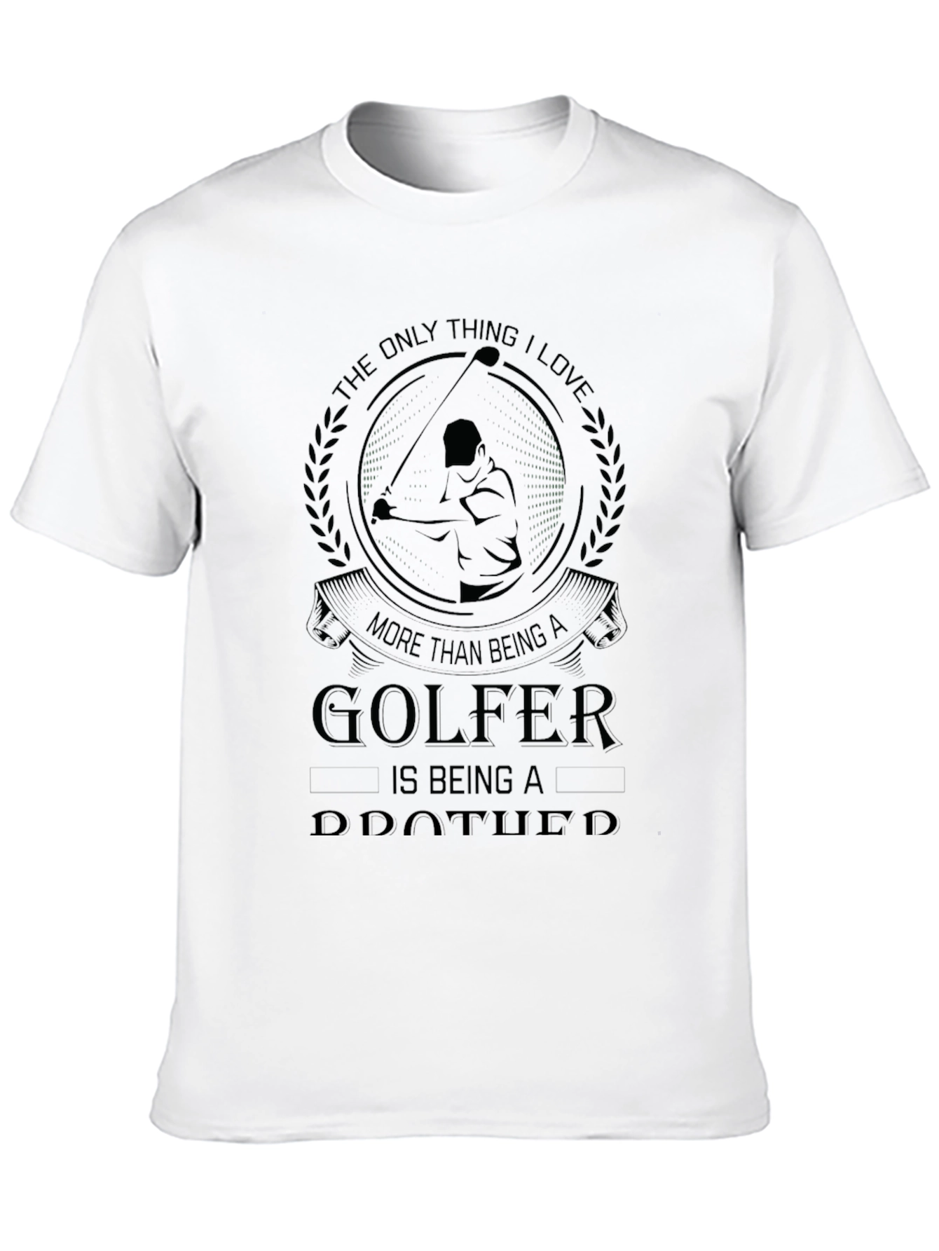 Black Golfer and Brother T-Shirt view 10