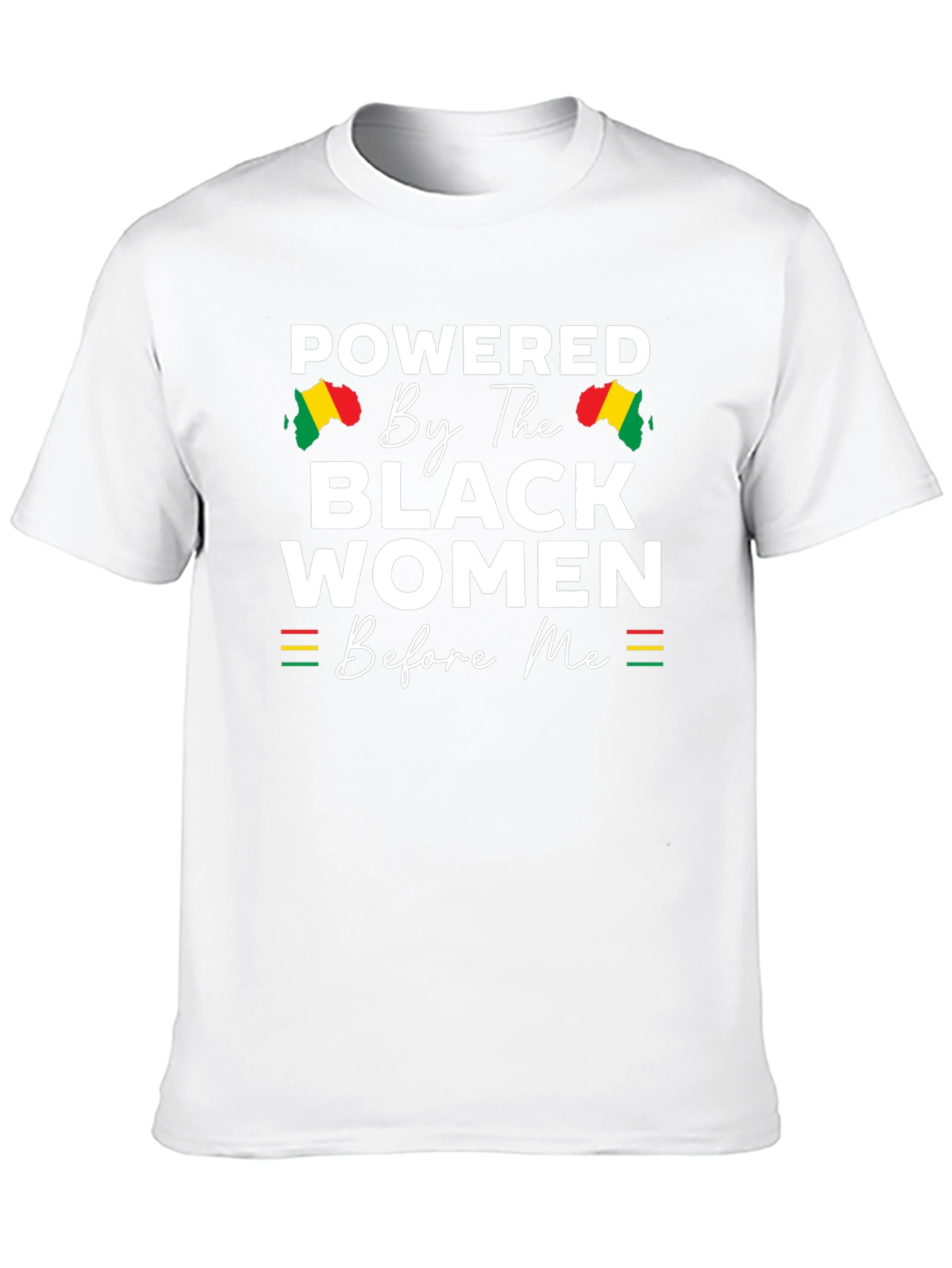 Black Powered By Black Women T-Shirt view 10