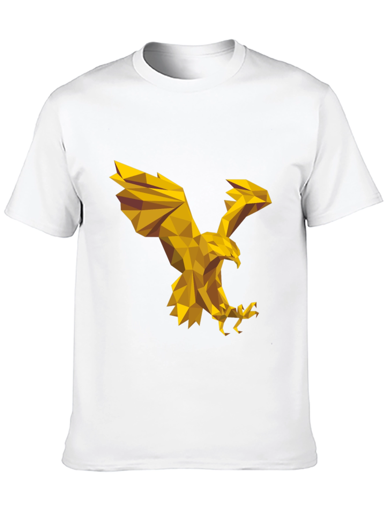 Black Geometric Eagle Graphic Tee - Stylish Black T-Shirt view 10