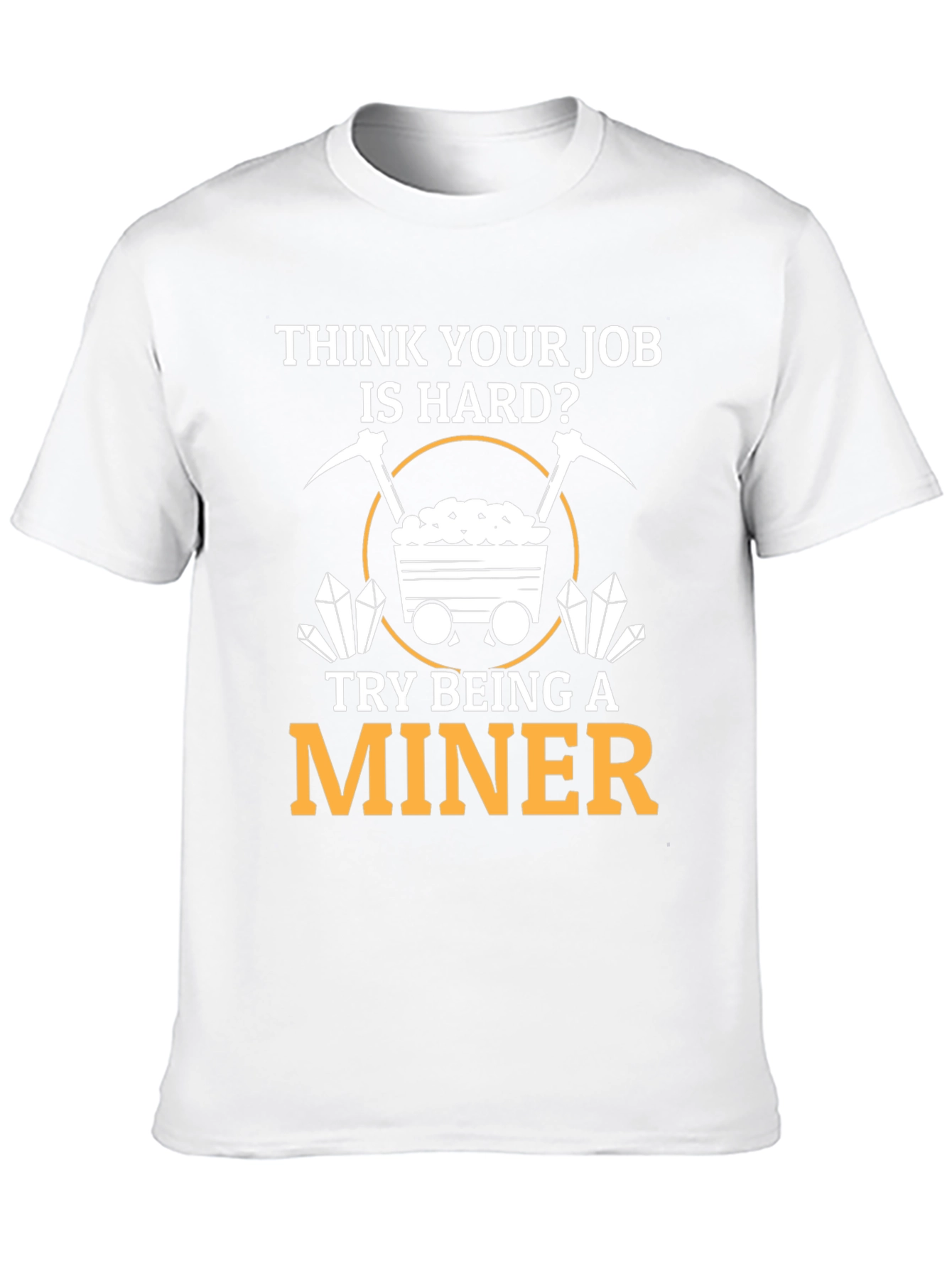 Black Miner T-Shirt - Hard Job Graphic Tee view 10