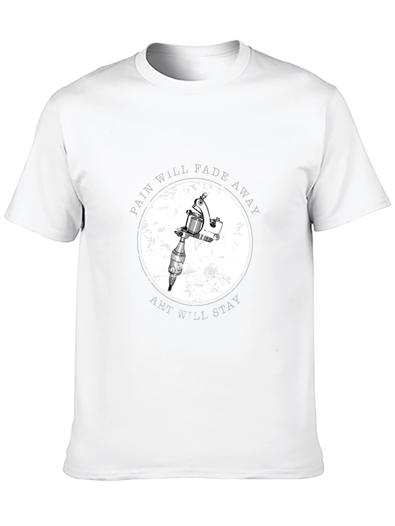 Black Tattoo Artist T-Shirt: Pain Fades, Art Stays view 10