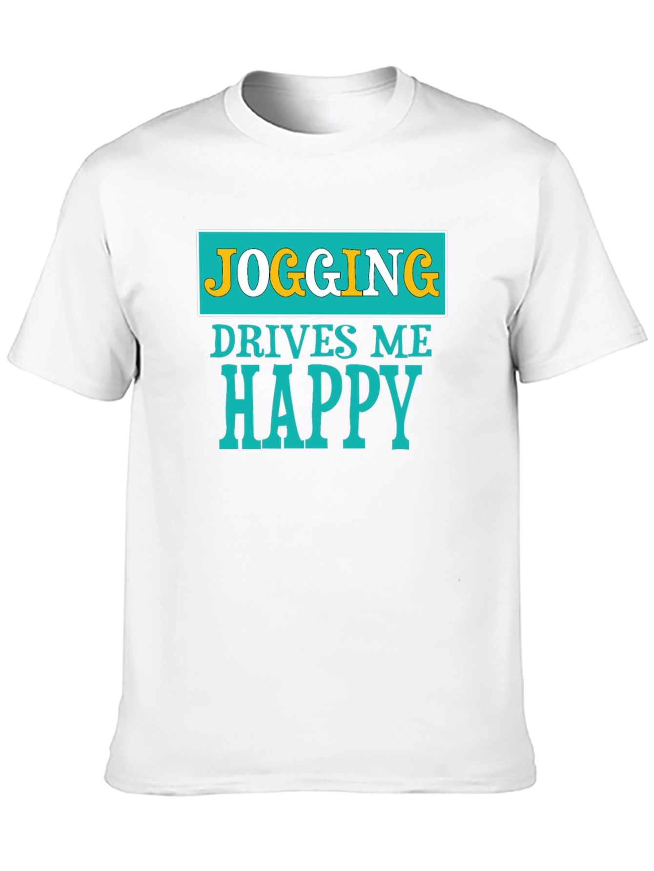 Jogging Drives Me Happy Graphic T-Shirt - 10