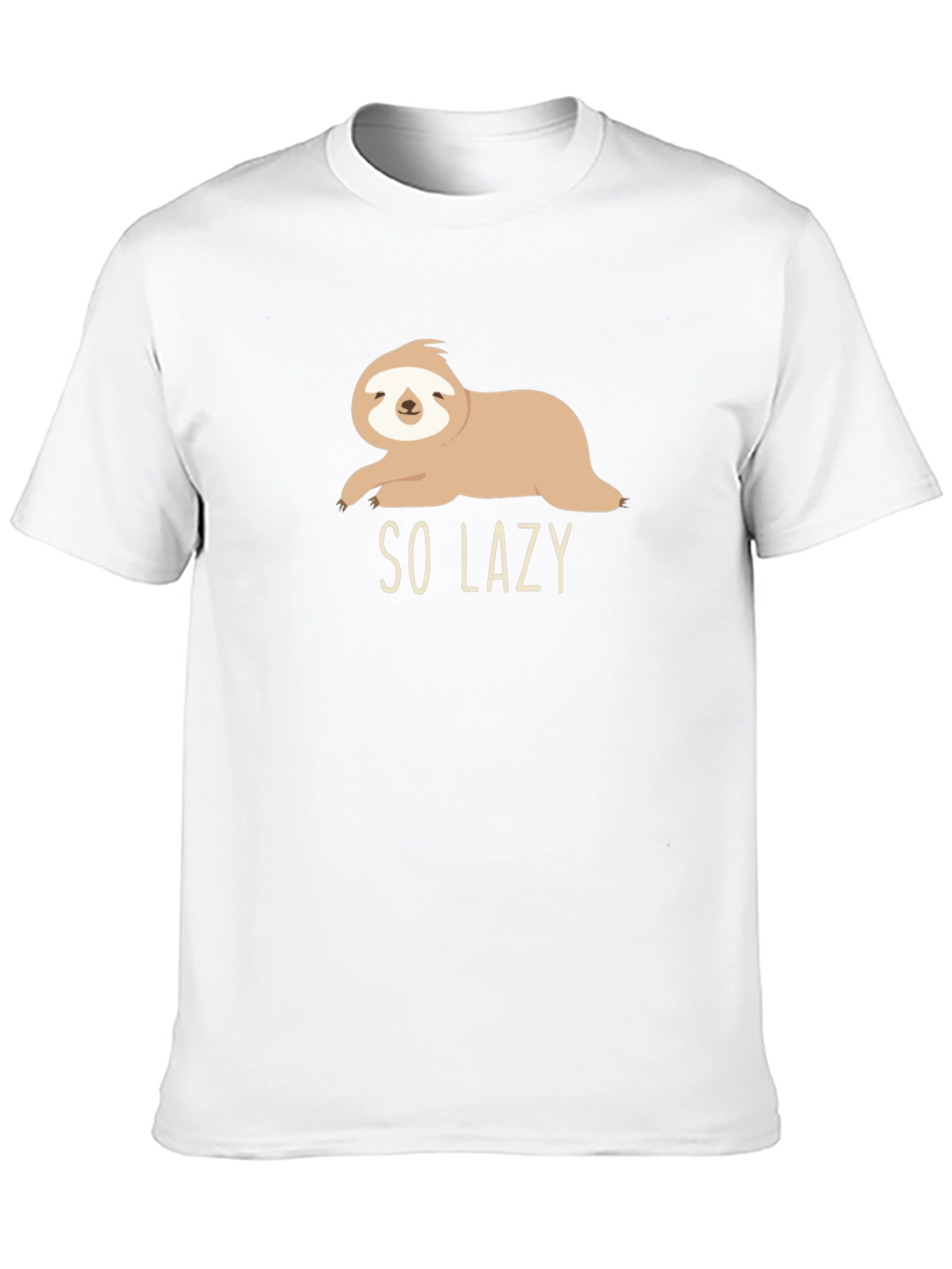 Black So Lazy Sloth Graphic Tee - Comfy Casual Style view 10