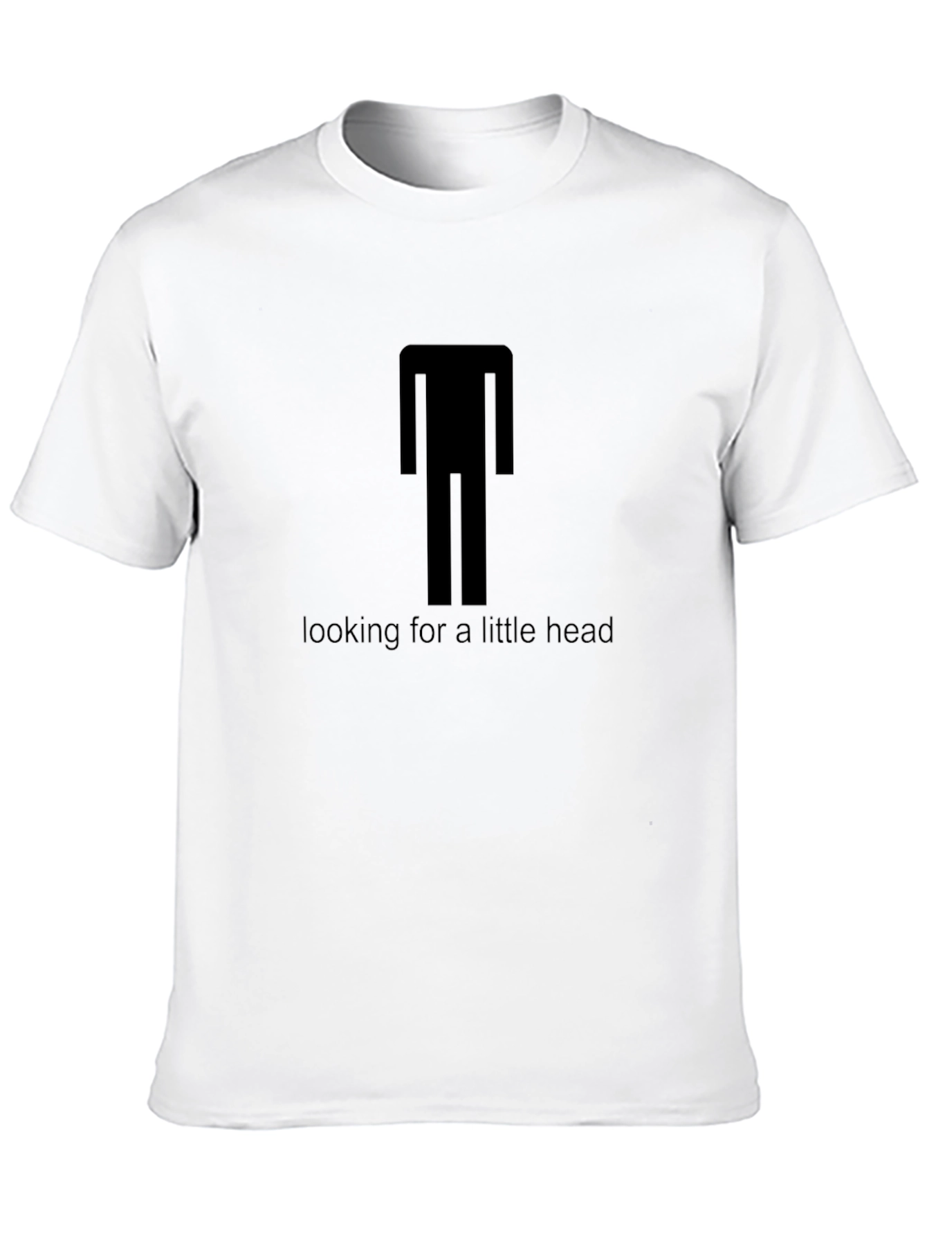 Black Headless Graphic Tee - Looking for a Little Head T-Shirt view 10
