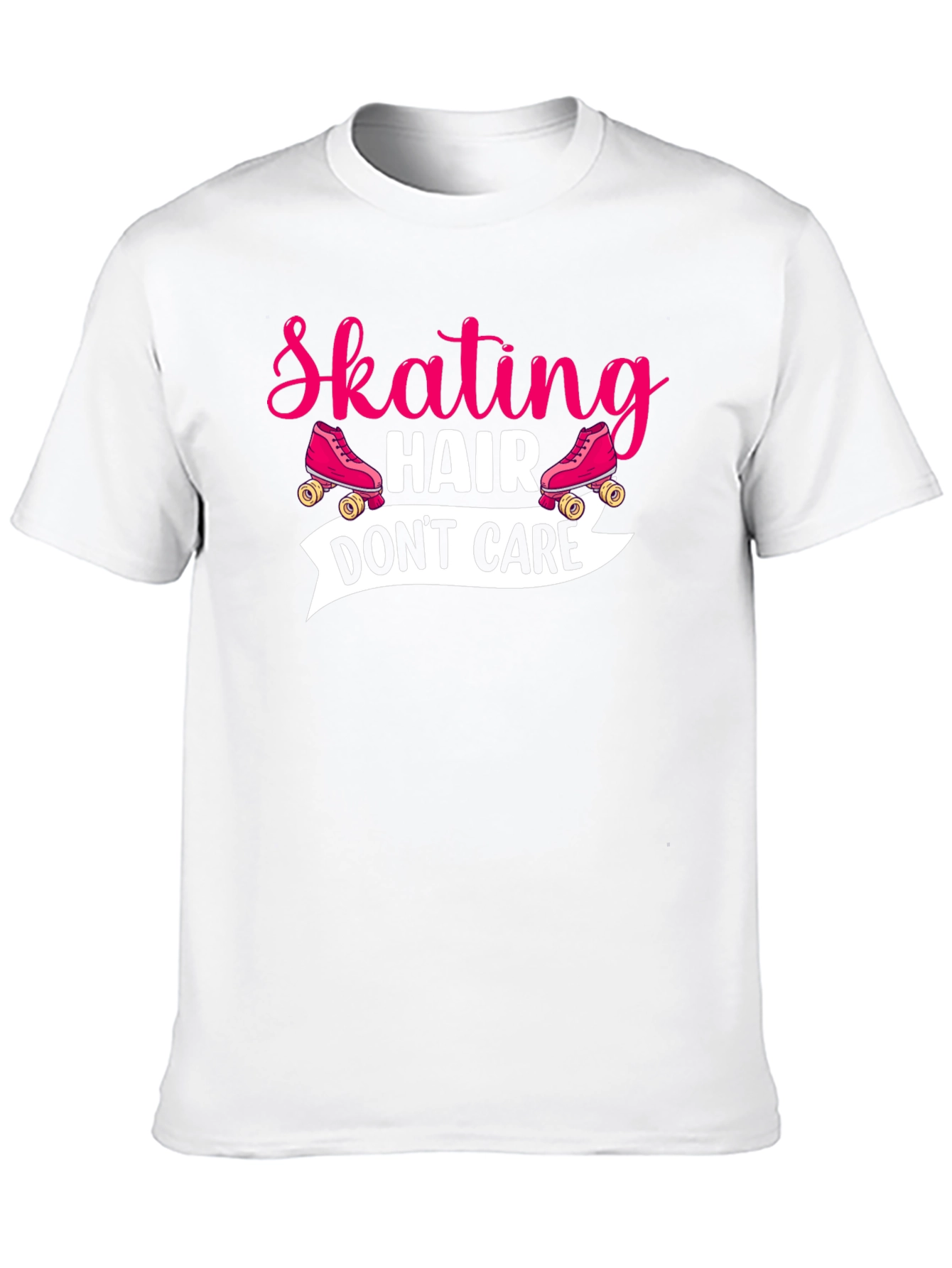Black Skating Hair Don't Care T-Shirt view 10