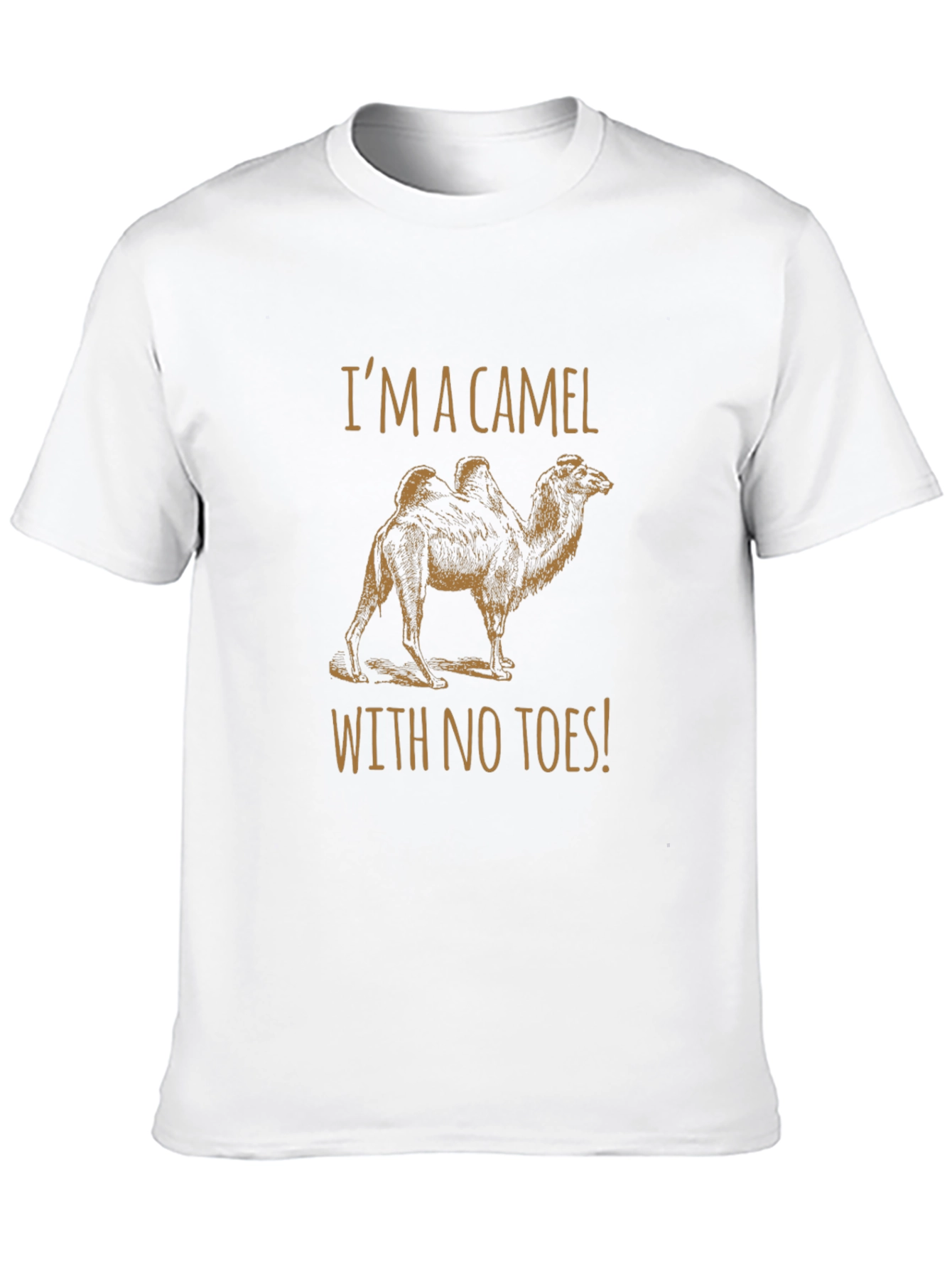 Black Funny Camel No Toes Black Graphic T-Shirt view 10
