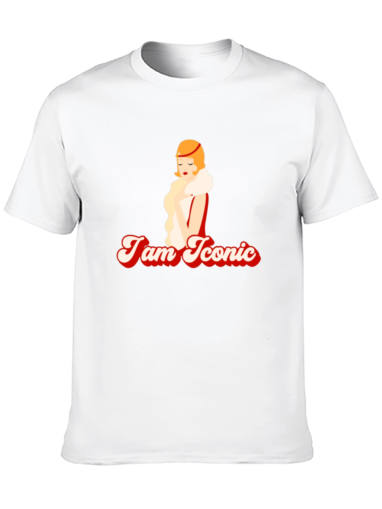 Black I am Iconic T-Shirt view 10