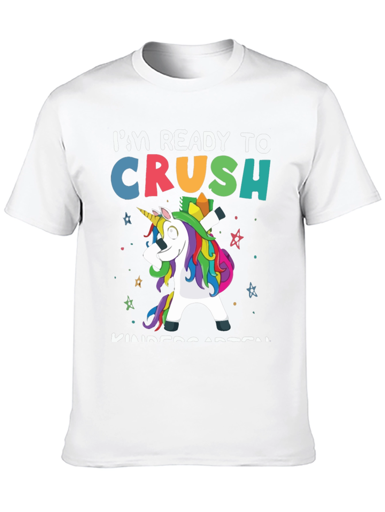 Black Ready to Crush Kindergarten Unicorn T-Shirt view 10