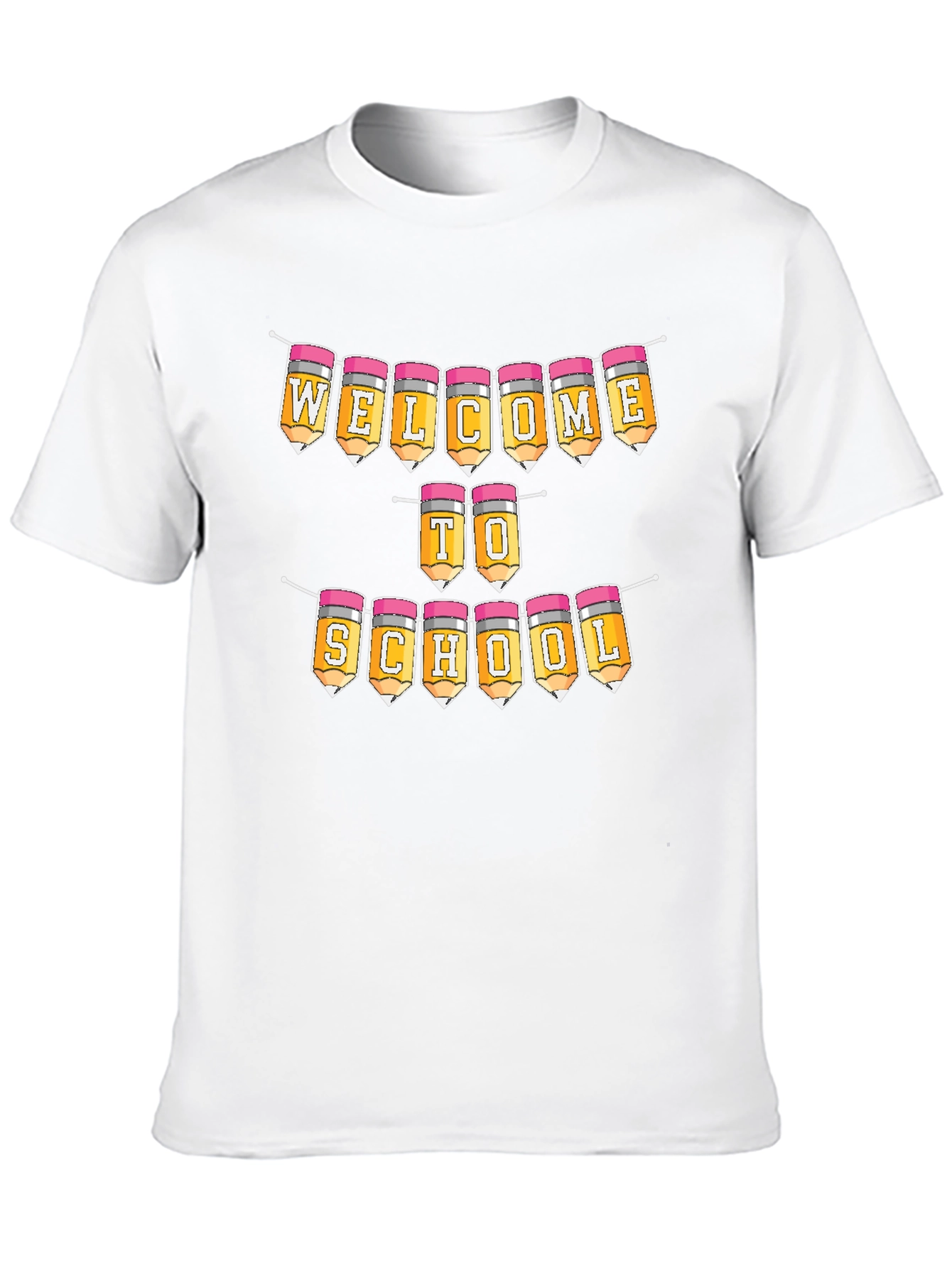 Welcome Back to School Pencil Banner T-Shirt - 10