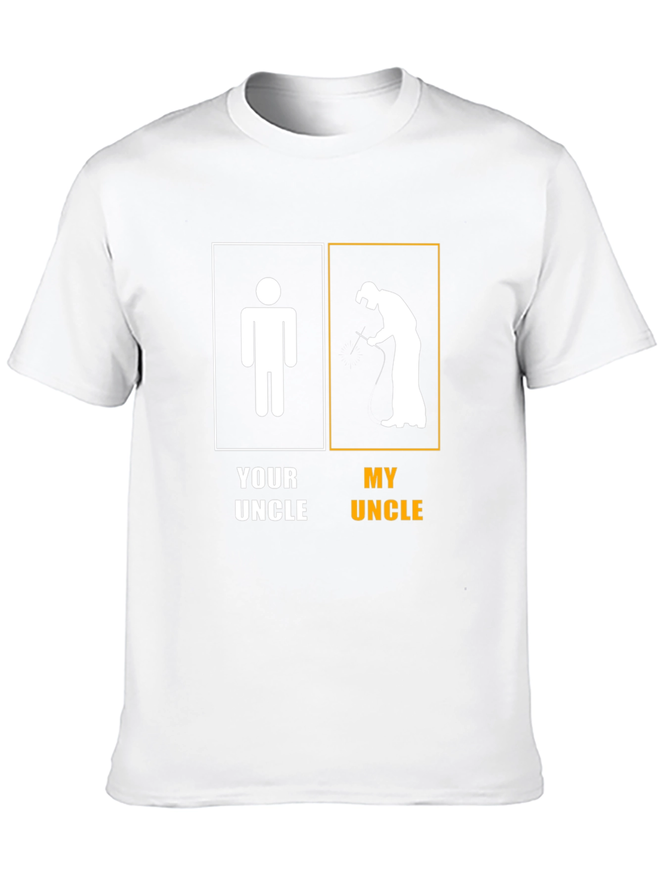 Black Humorous Uncle T-Shirt: 'Your Uncle' vs 'My Uncle' view 10