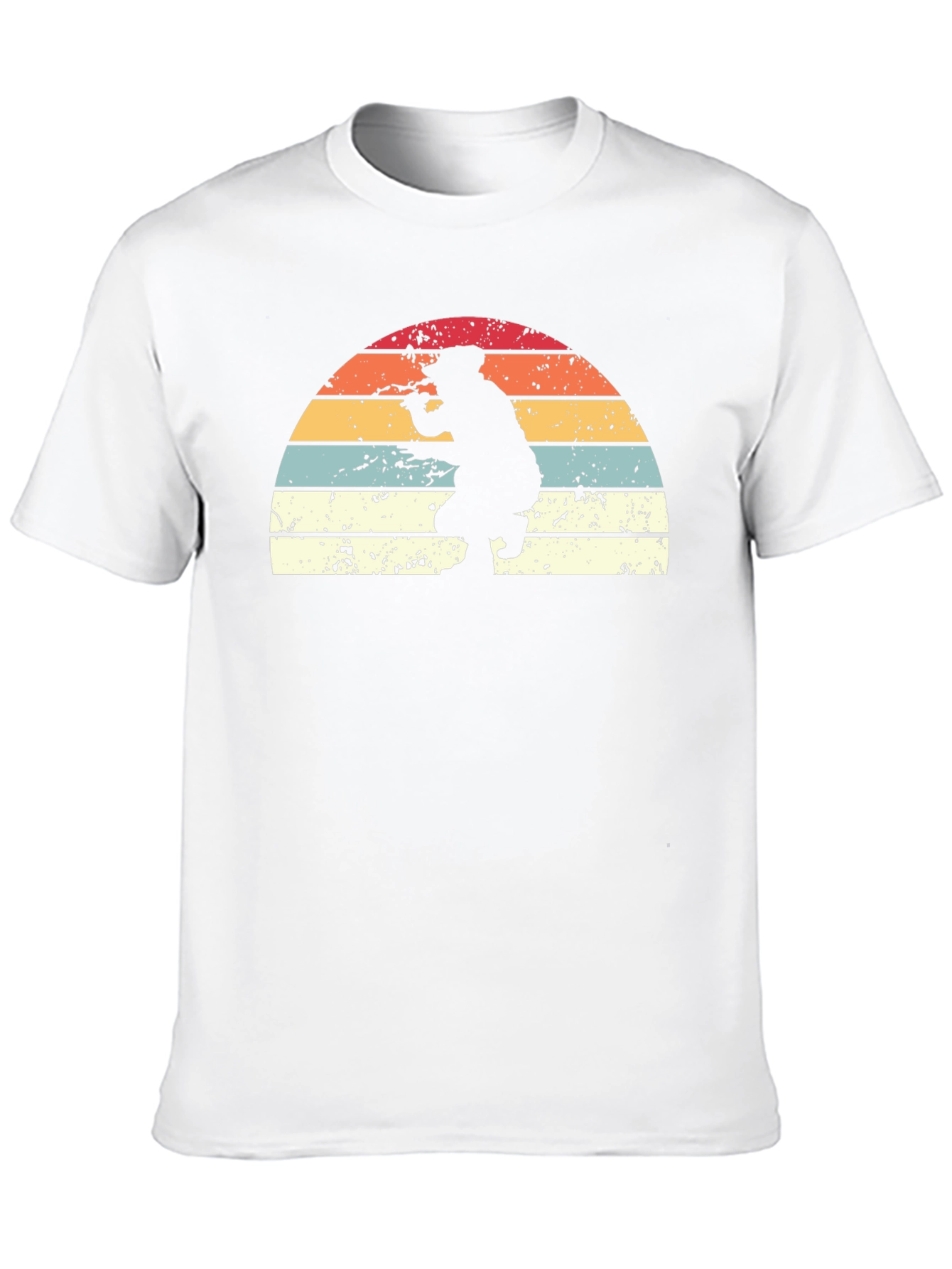 Black Retro Sunset Silhouette Graphic Tee - Black view 10