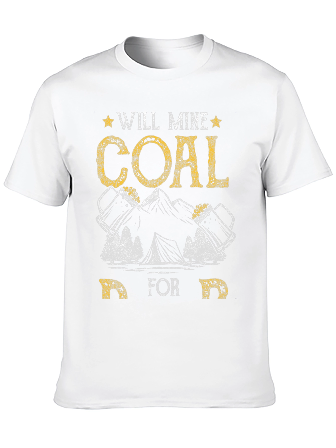 Black Will Mine Coal for Beer Funny T-Shirt view 10