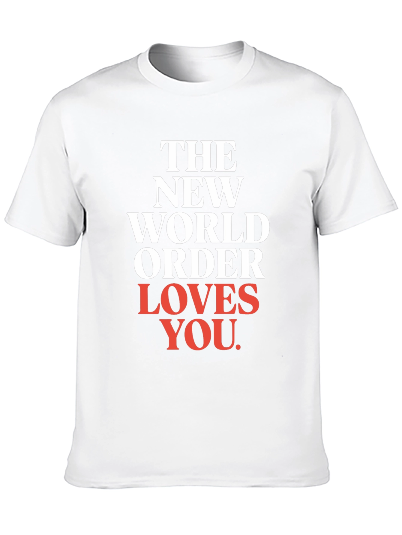 Black The New World Order Loves You T-Shirt view 10