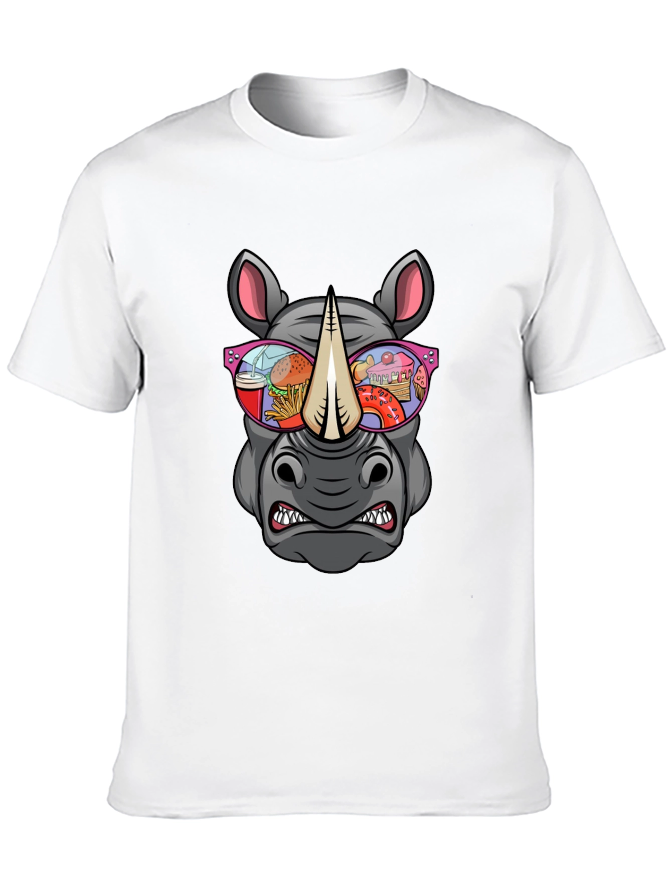 Black Rhino Fast Food Sunglasses Graphic Tee view 10