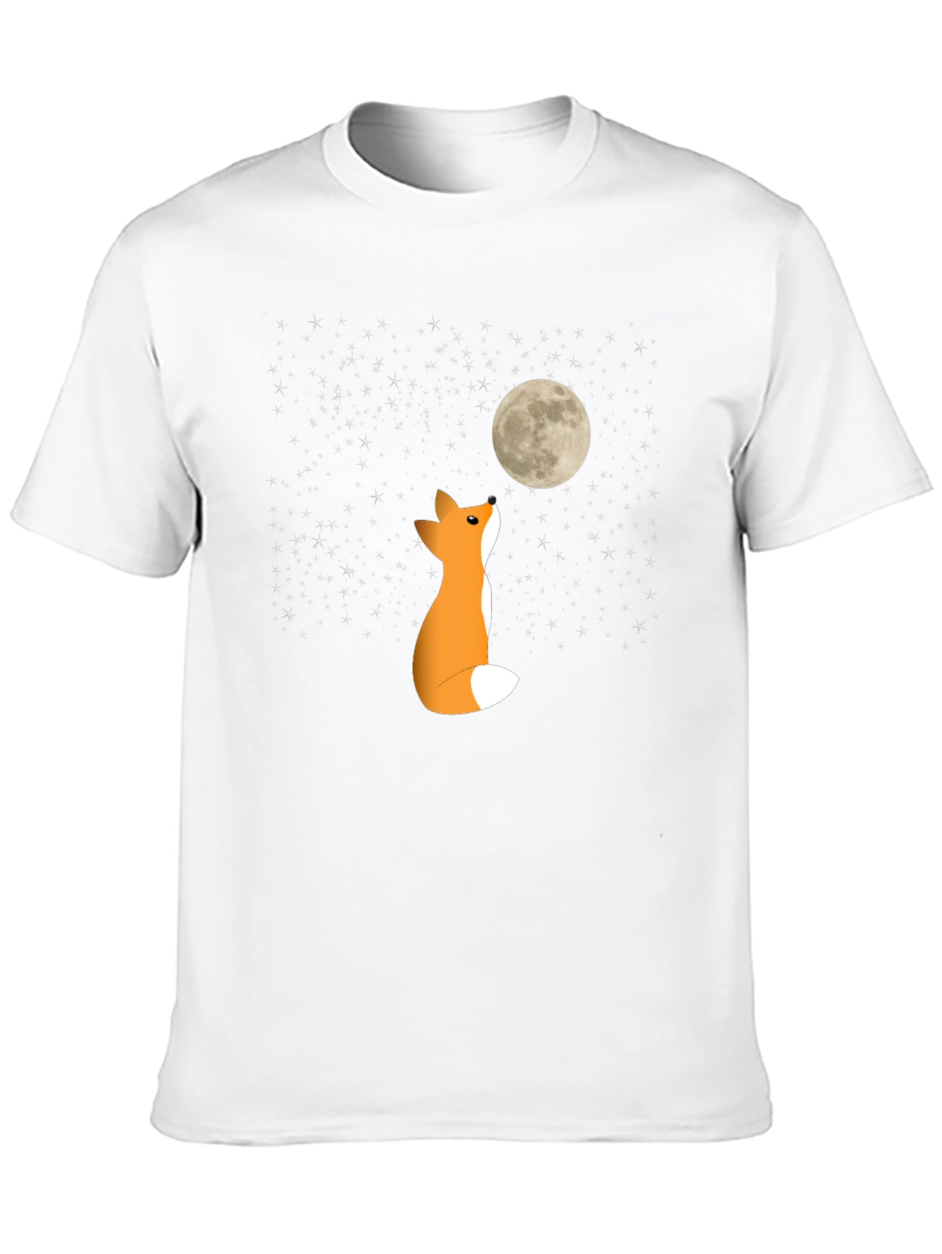 Black Fox Moon Graphic Tee - Soft Cotton Blend view 10