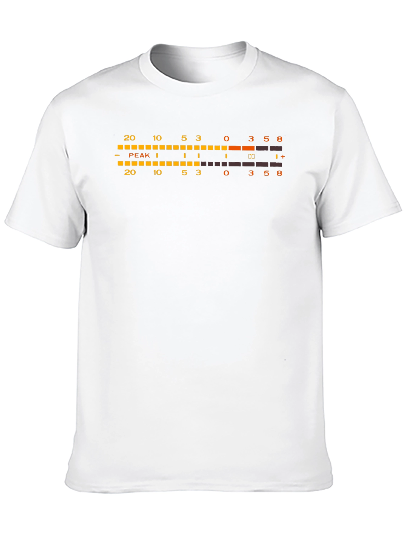 Black Audio Level Meter Graphic T-Shirt view 10