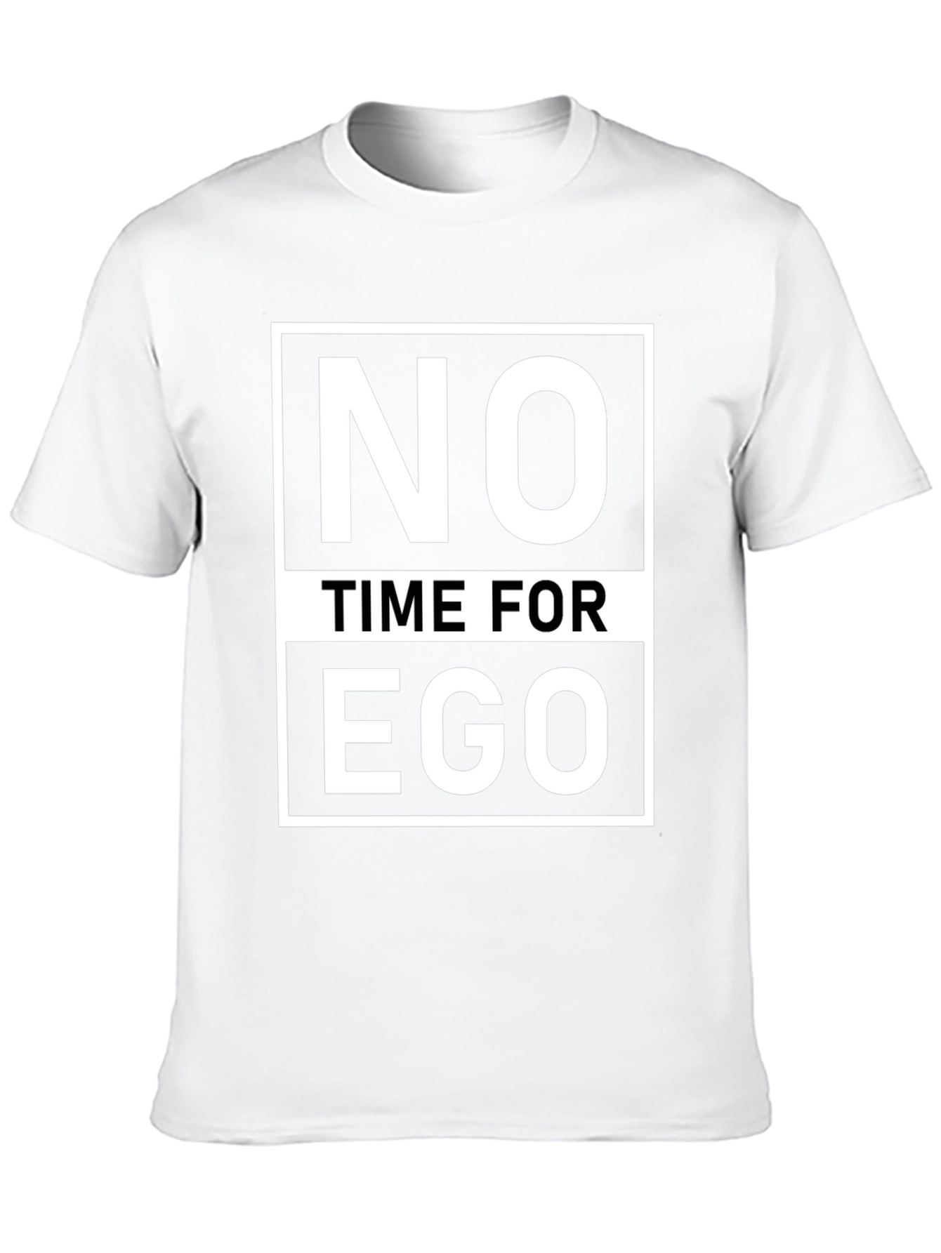 Black No Time For Ego Graphic T-Shirt view 10