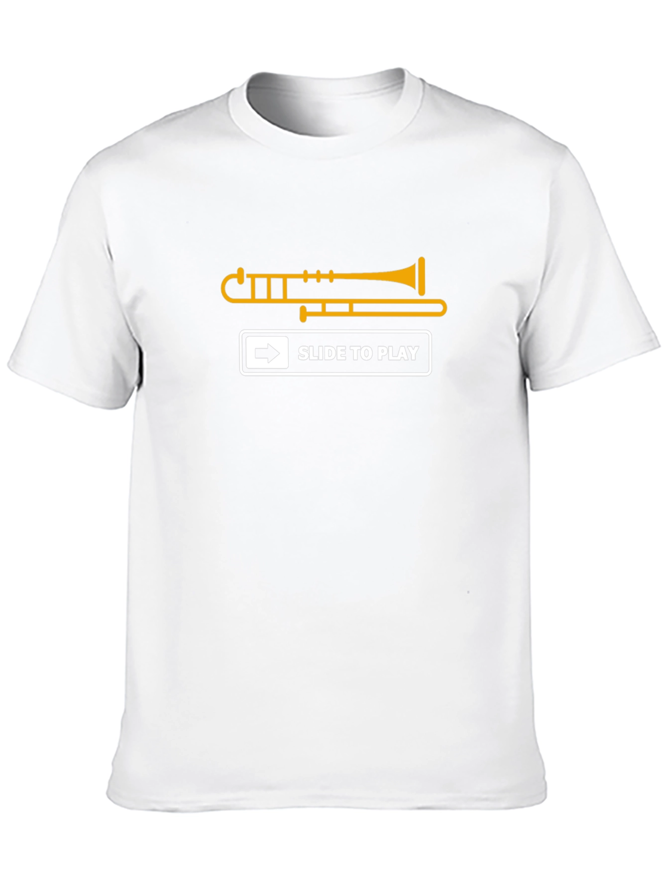 Black Slide to Play Trombone T-Shirt view 10